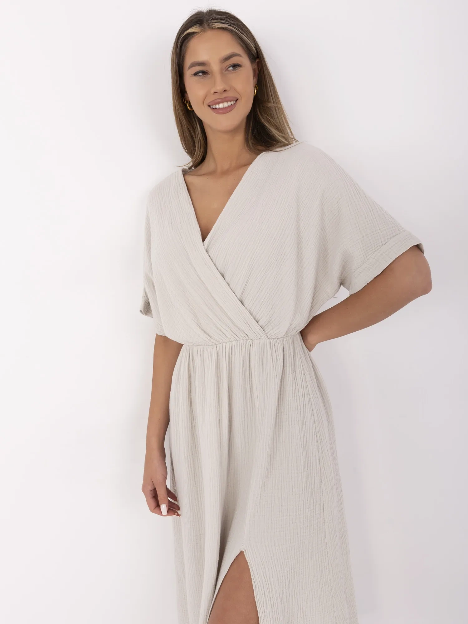 Sukienka , beżowy - ITALY MODA