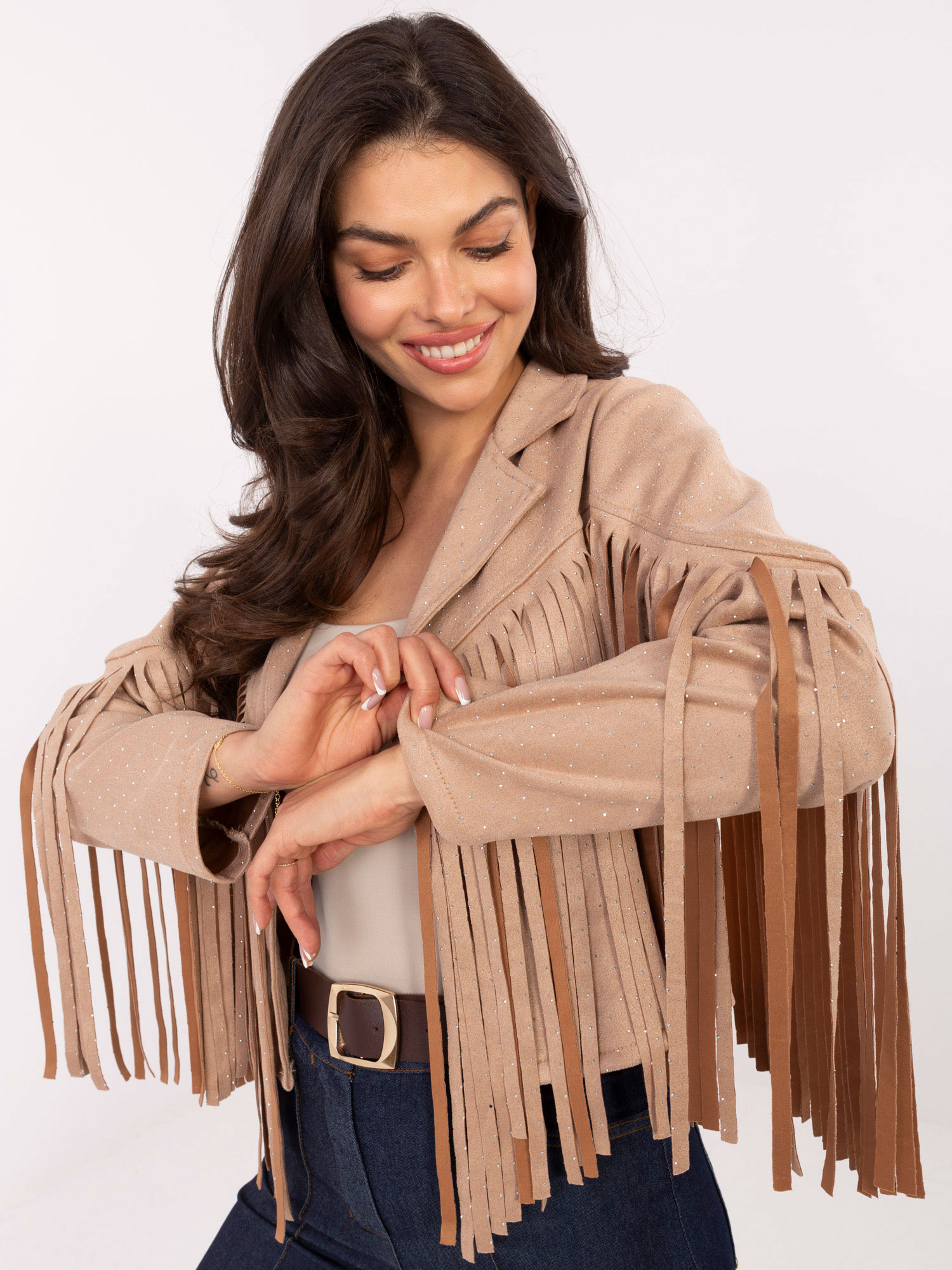 Kurtka , beżowy - ITALY MODA