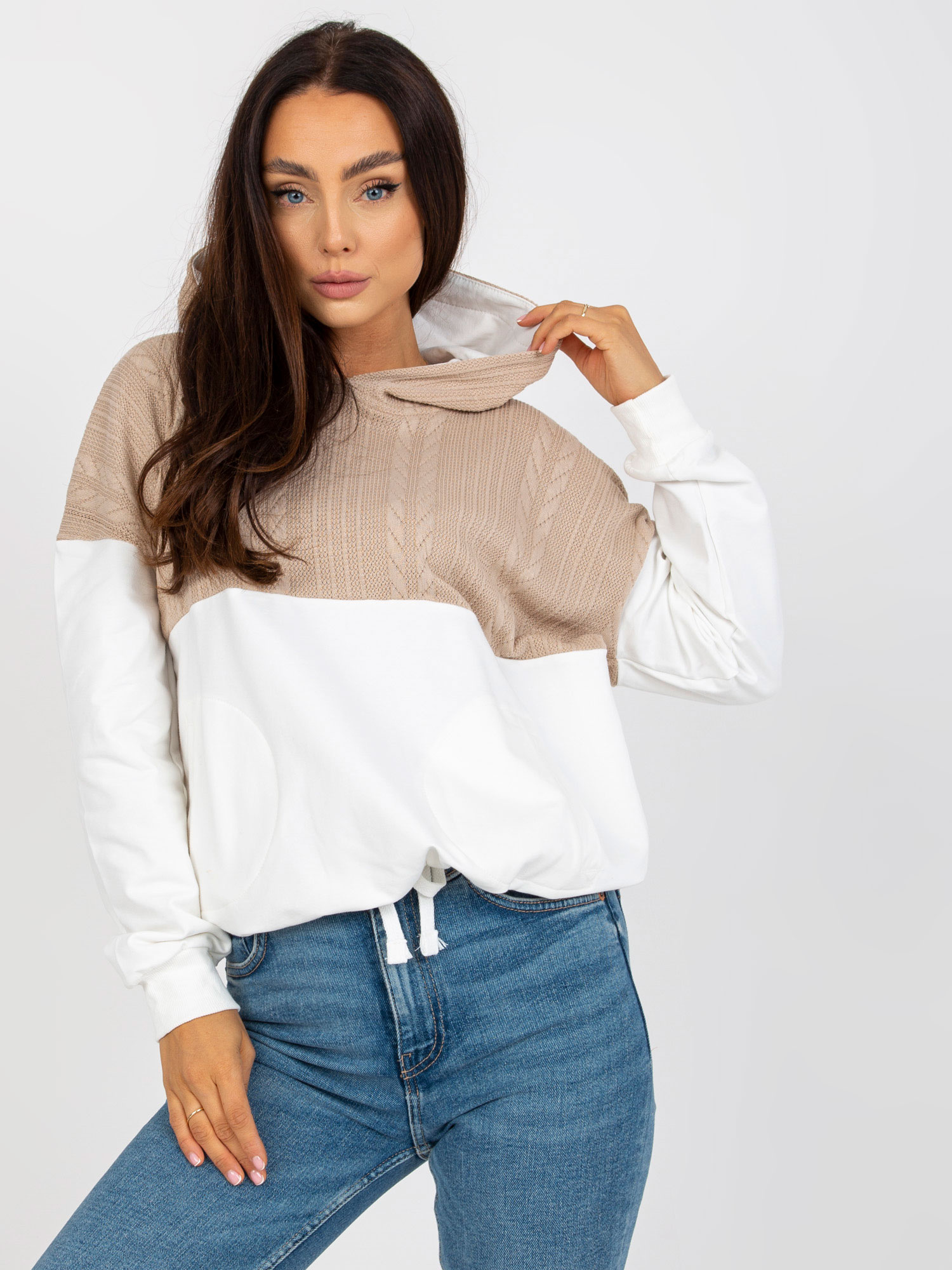 Bluza , biało-beżowy - RUE PARIS