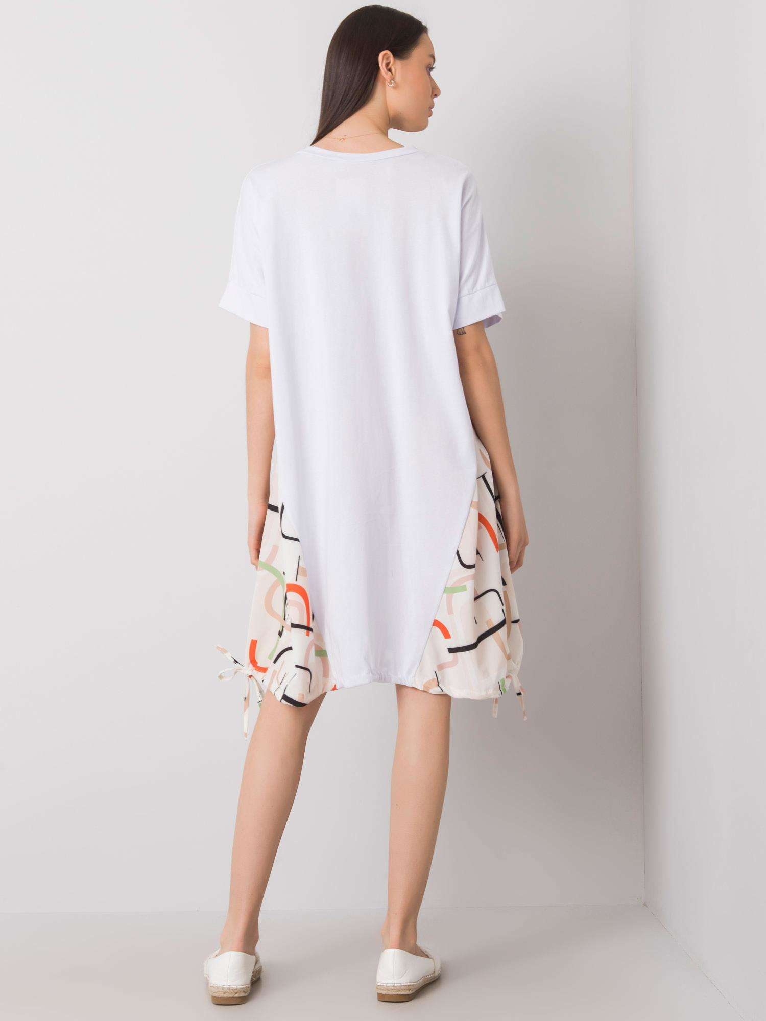 Sukienka , biało-beżowy - ITALY MODA