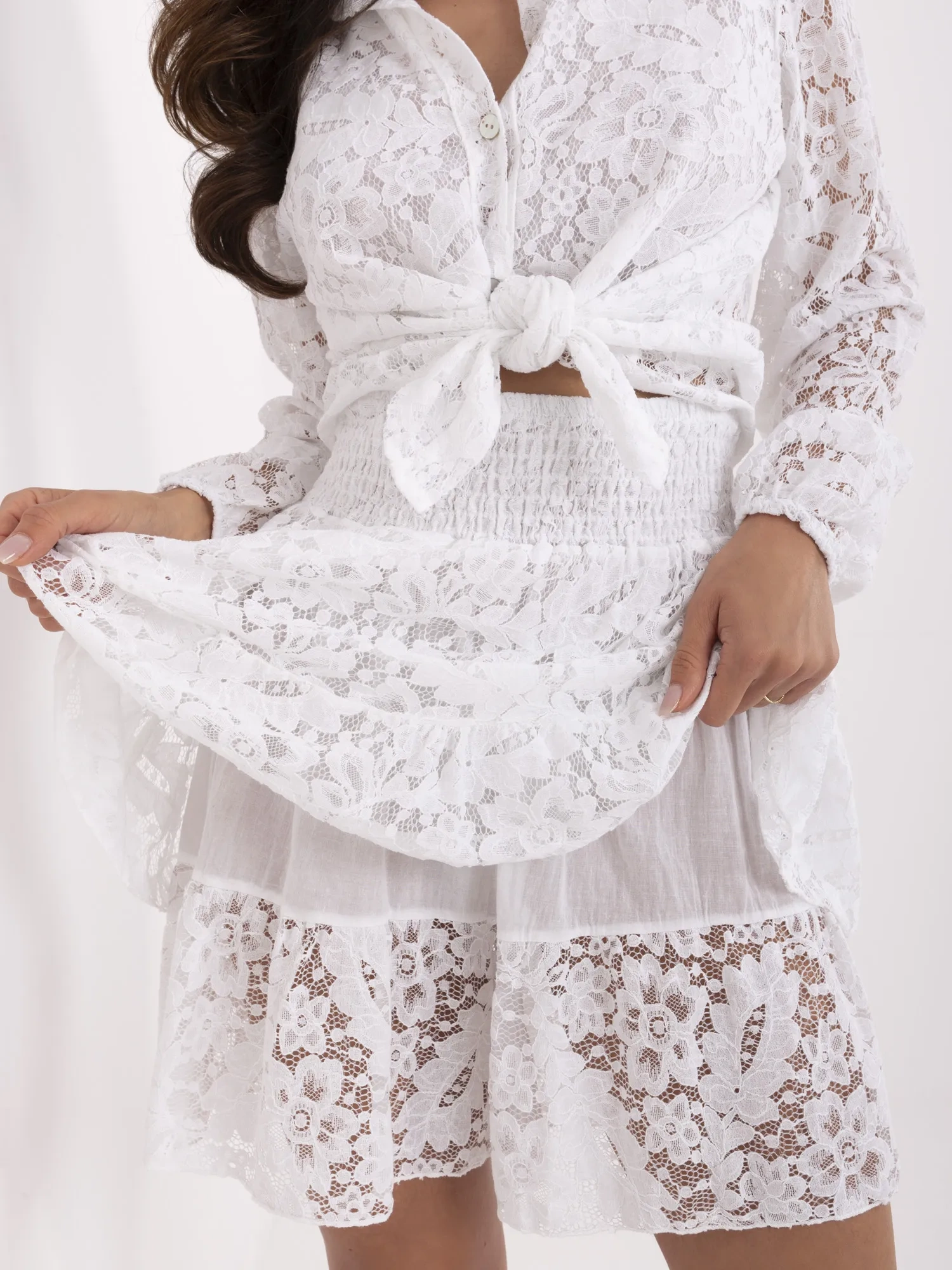 Komplet , biały - ITALY MODA