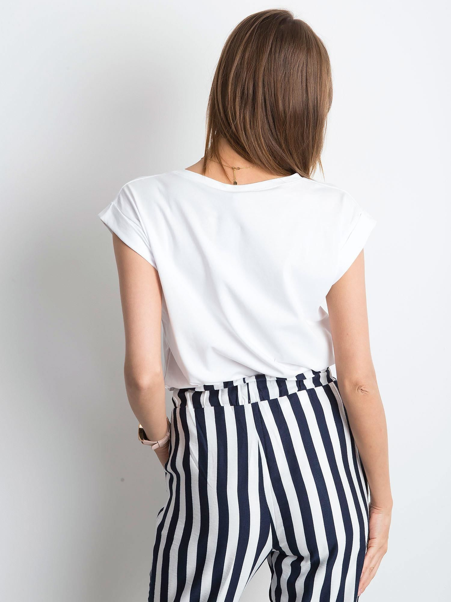 T-shirt , biały - BASIC FEEL GOOD