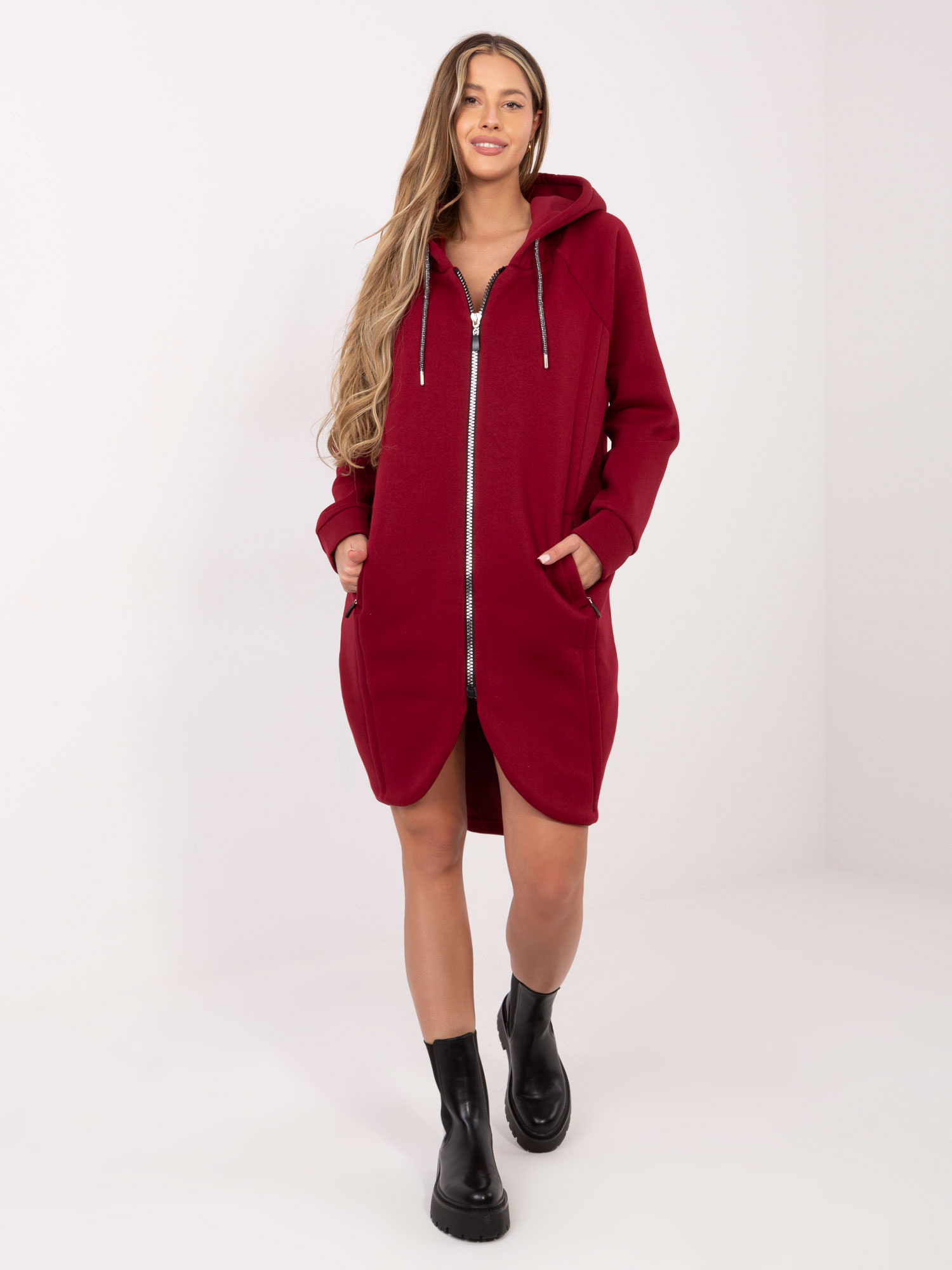 Bluza , bordowy - RELEVANCE