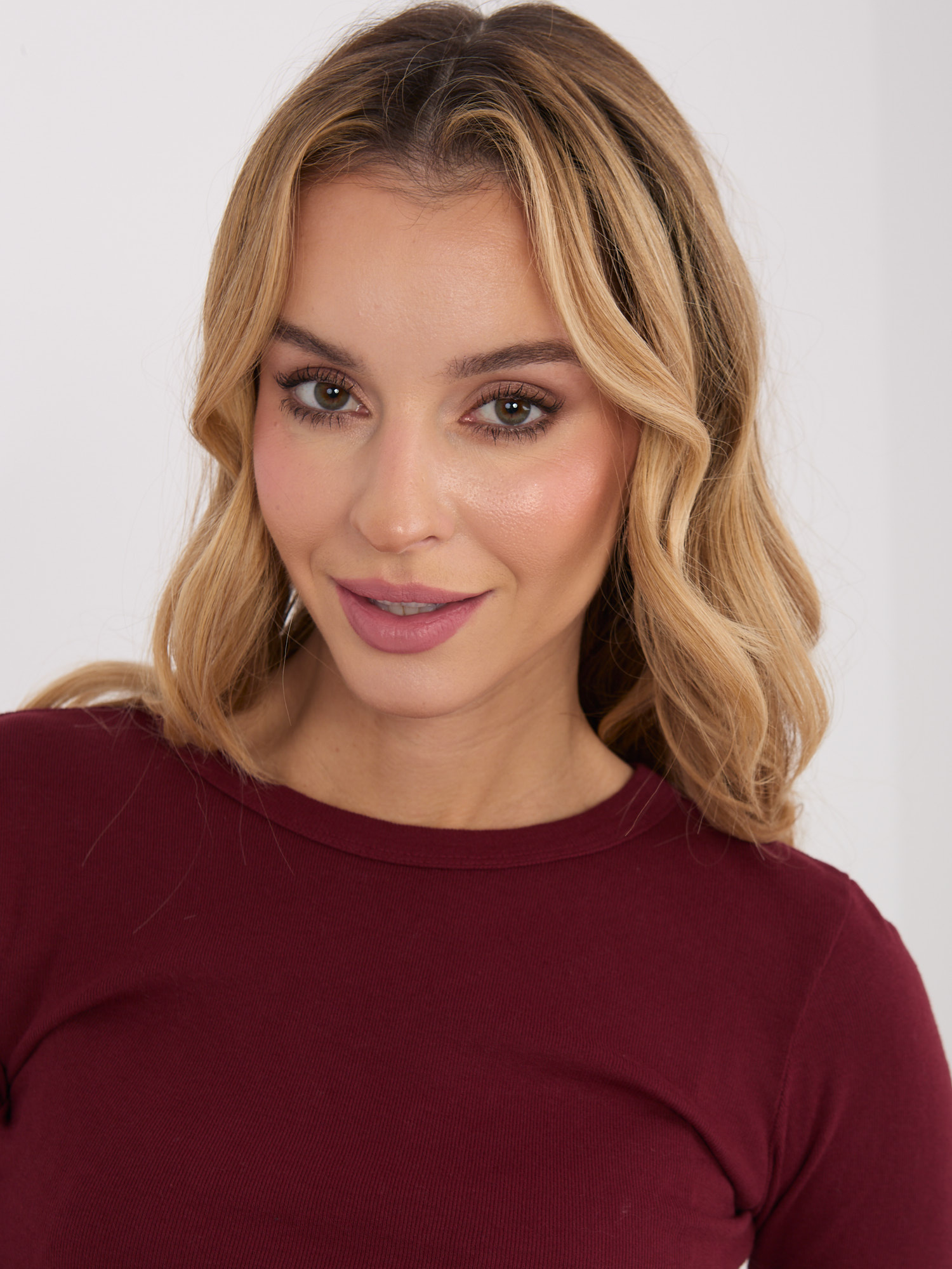 Bluzka , bordowy - Factory Price