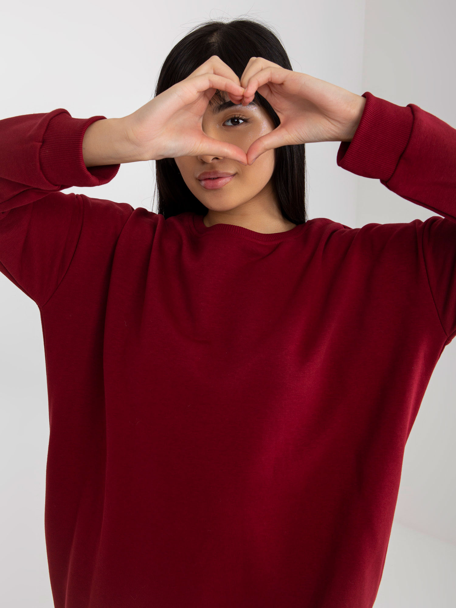 Bluza , bordowy - RELEVANCE