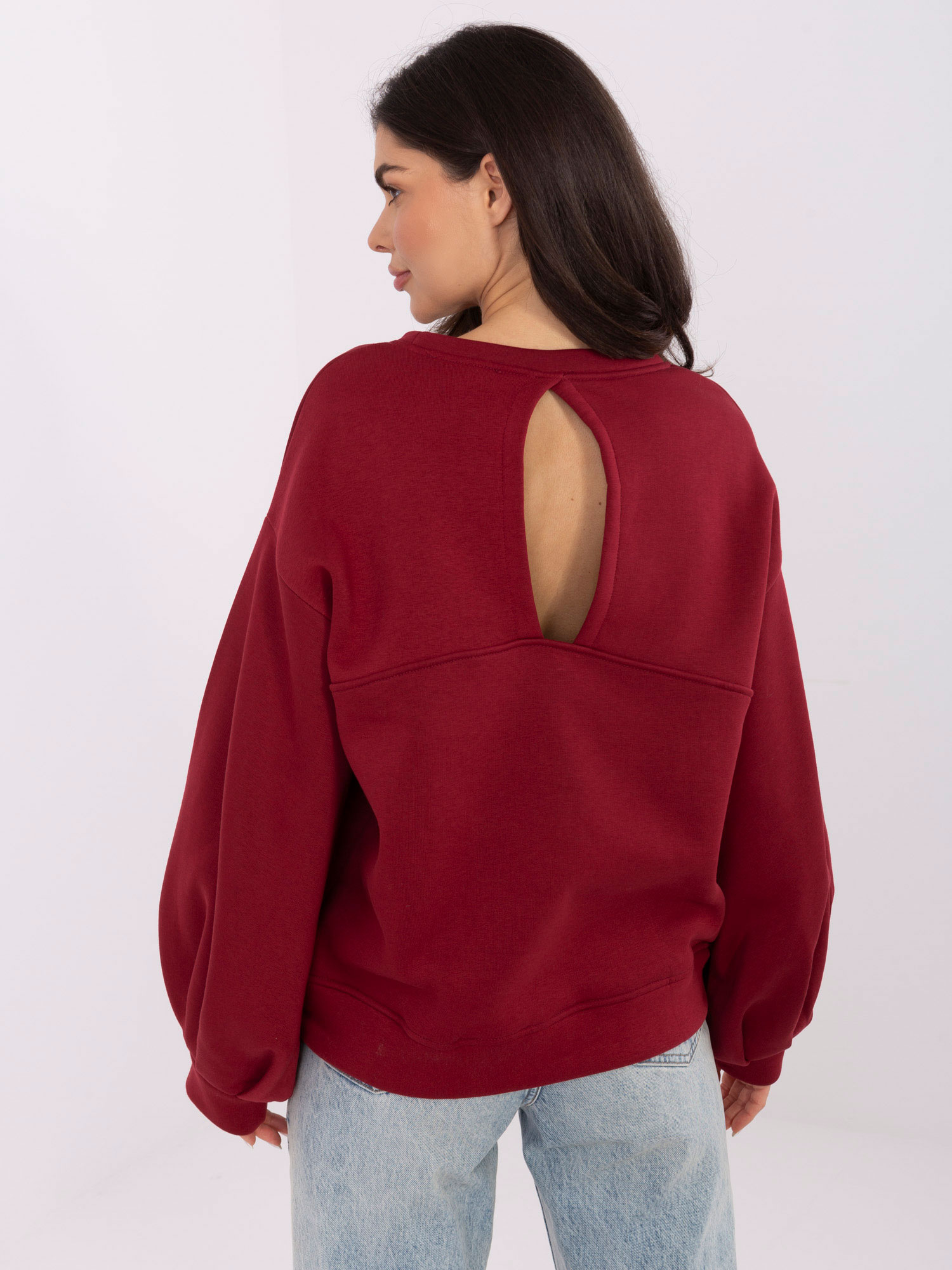 Bluza , bordowy - RUE PARIS