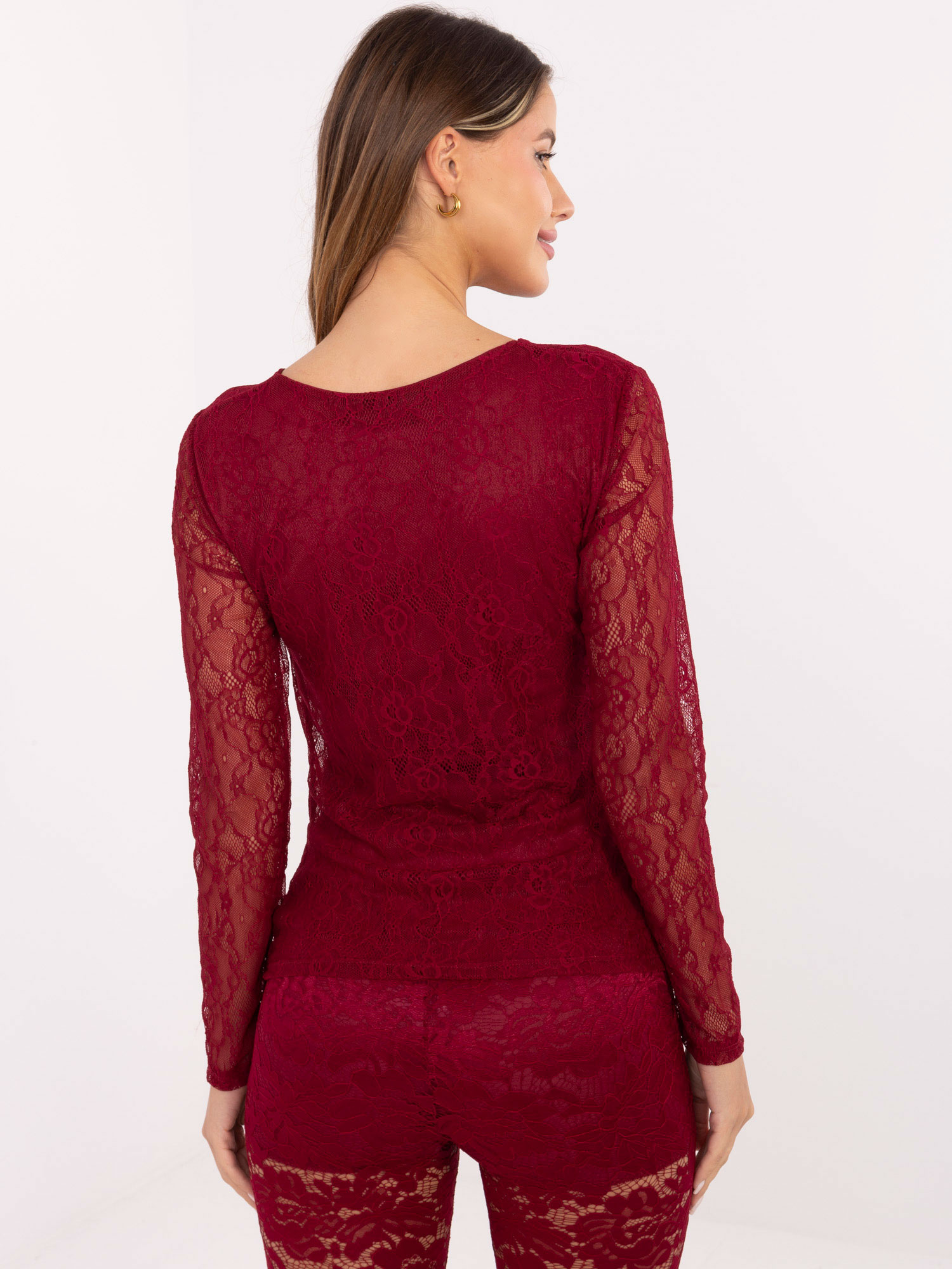 Bluzka , bordowy - ITALY MODA