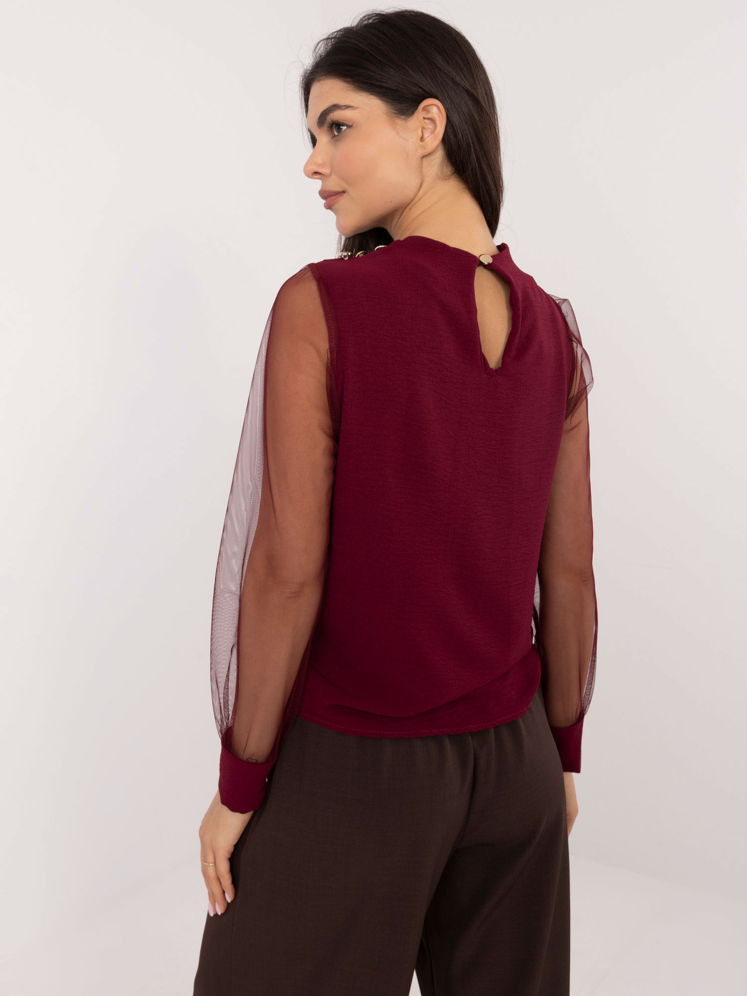 Bluzka , bordowy - ITALY MODA