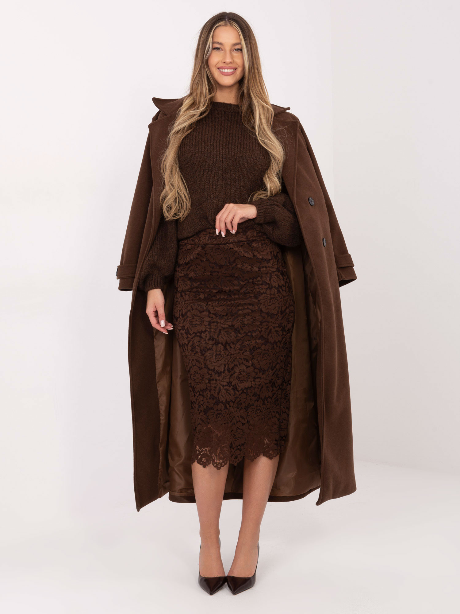 Spódnica , brązowy - ITALY MODA