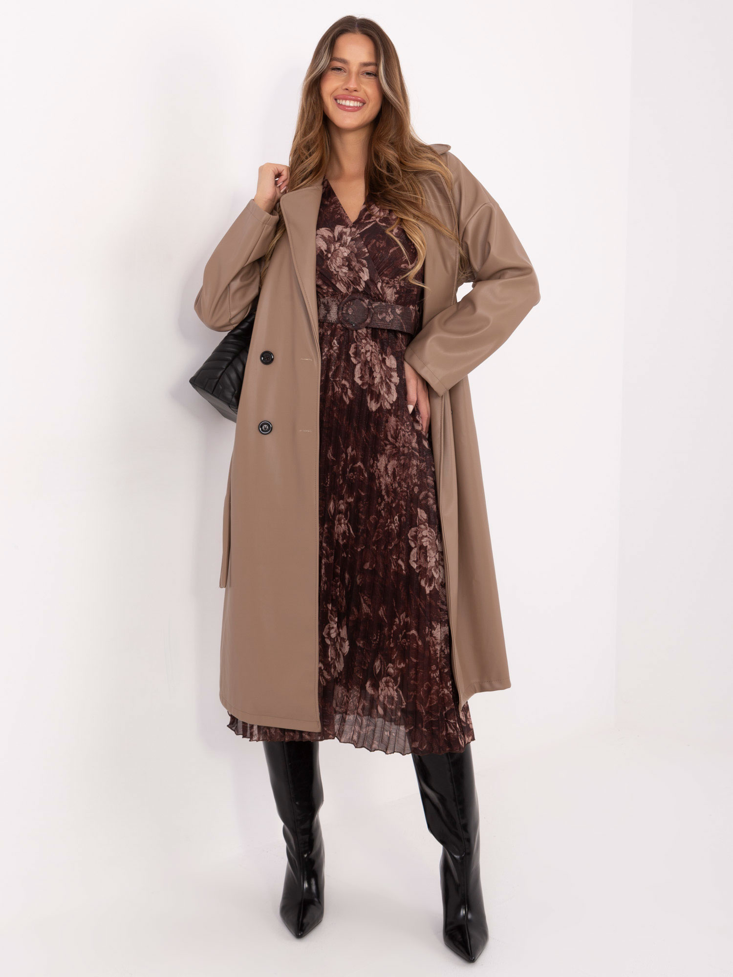 Sukienka , brązowy - ITALY MODA
