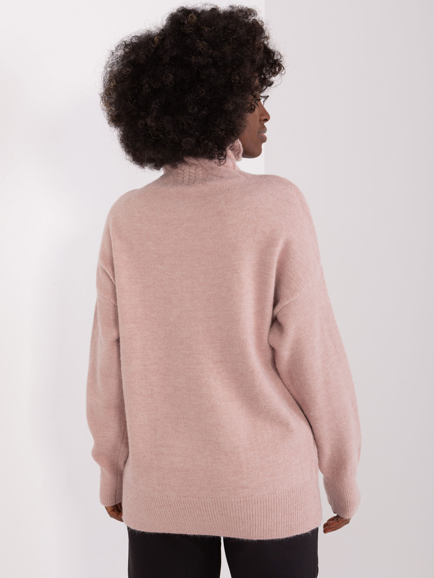 Sweter , ciemny różowy - Wool Fashion Italia