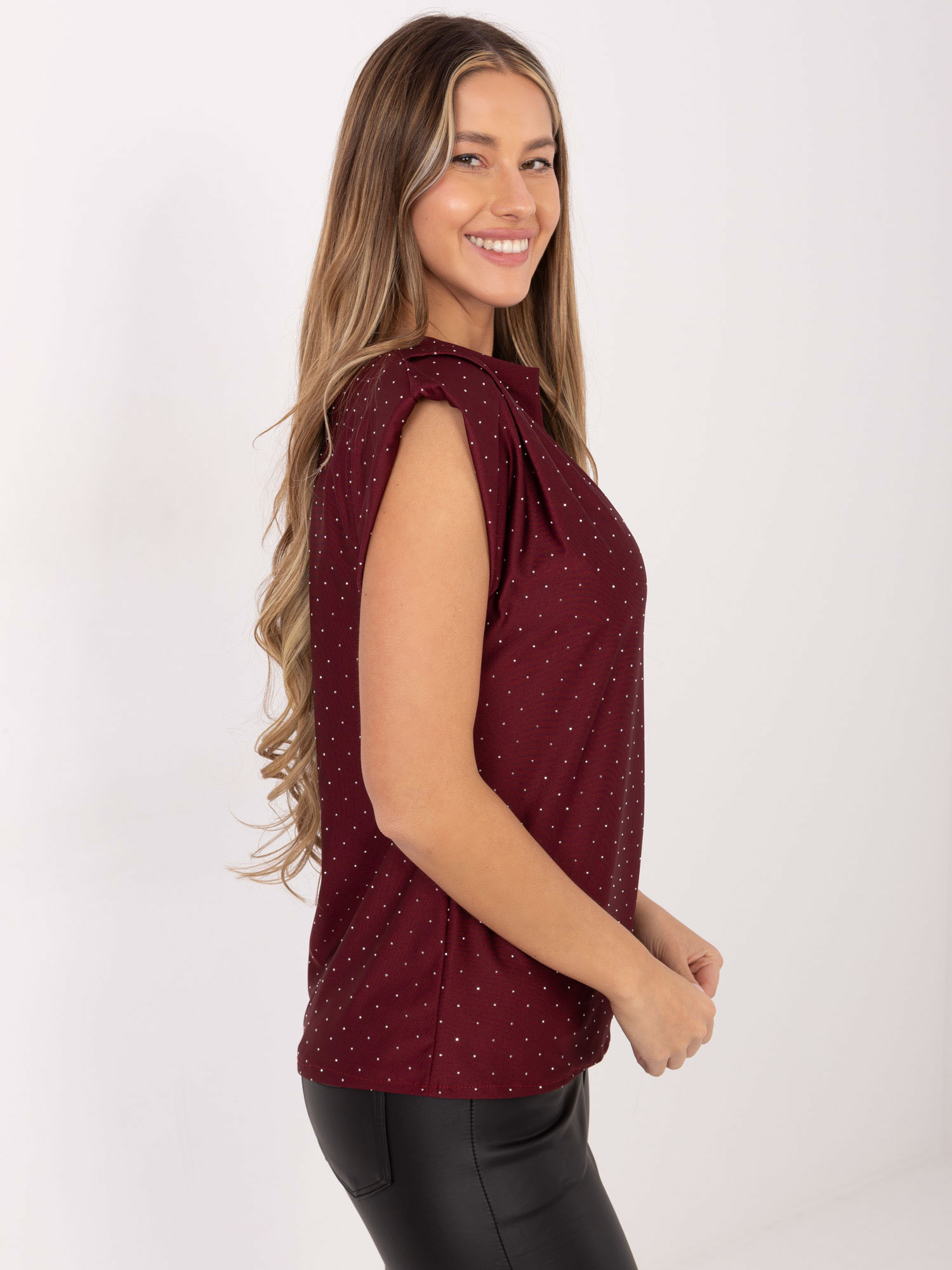 Bluzka , bordowy - ITALY MODA