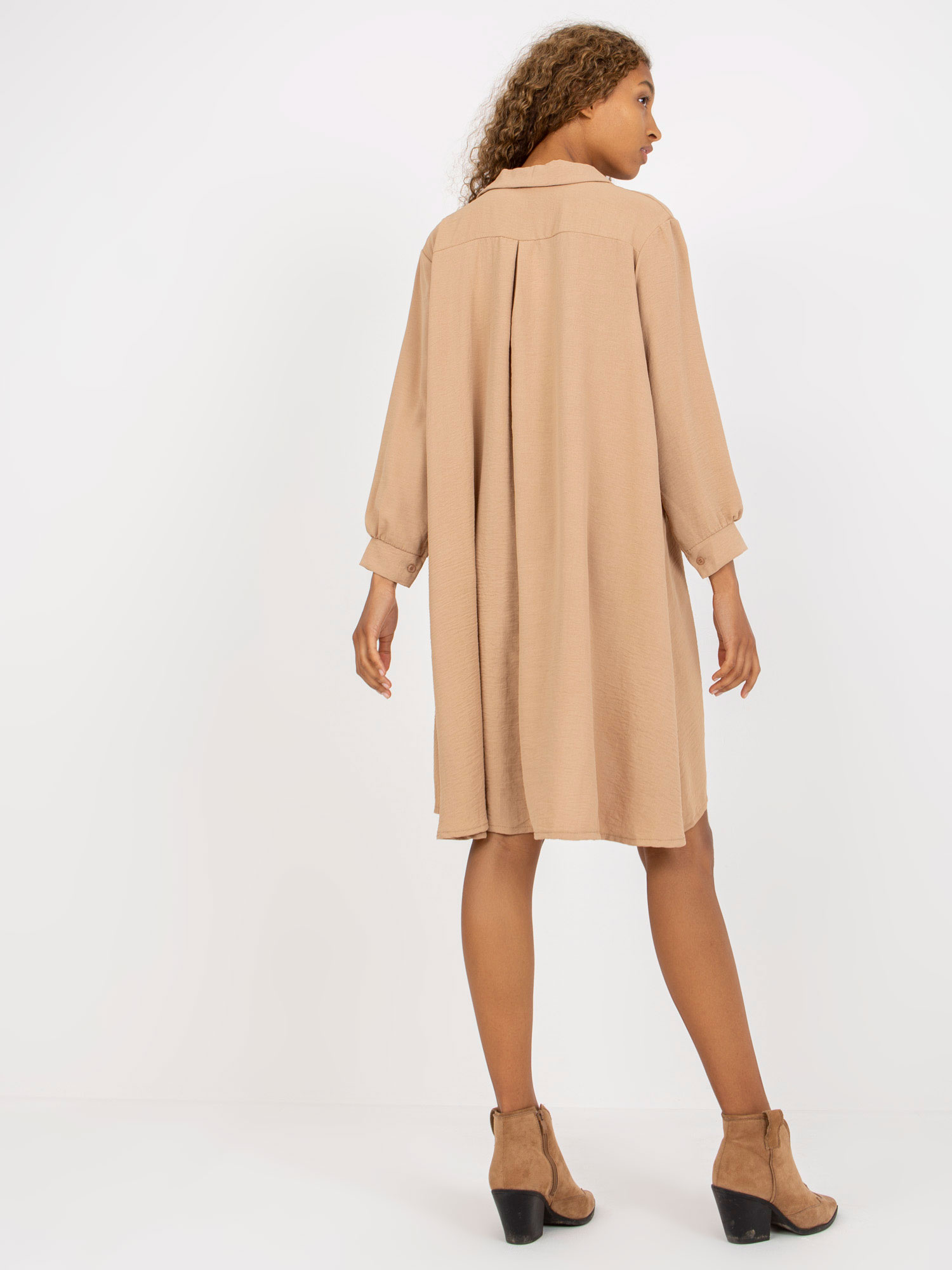 Sukienka , ciemny bezowy - ITALY MODA