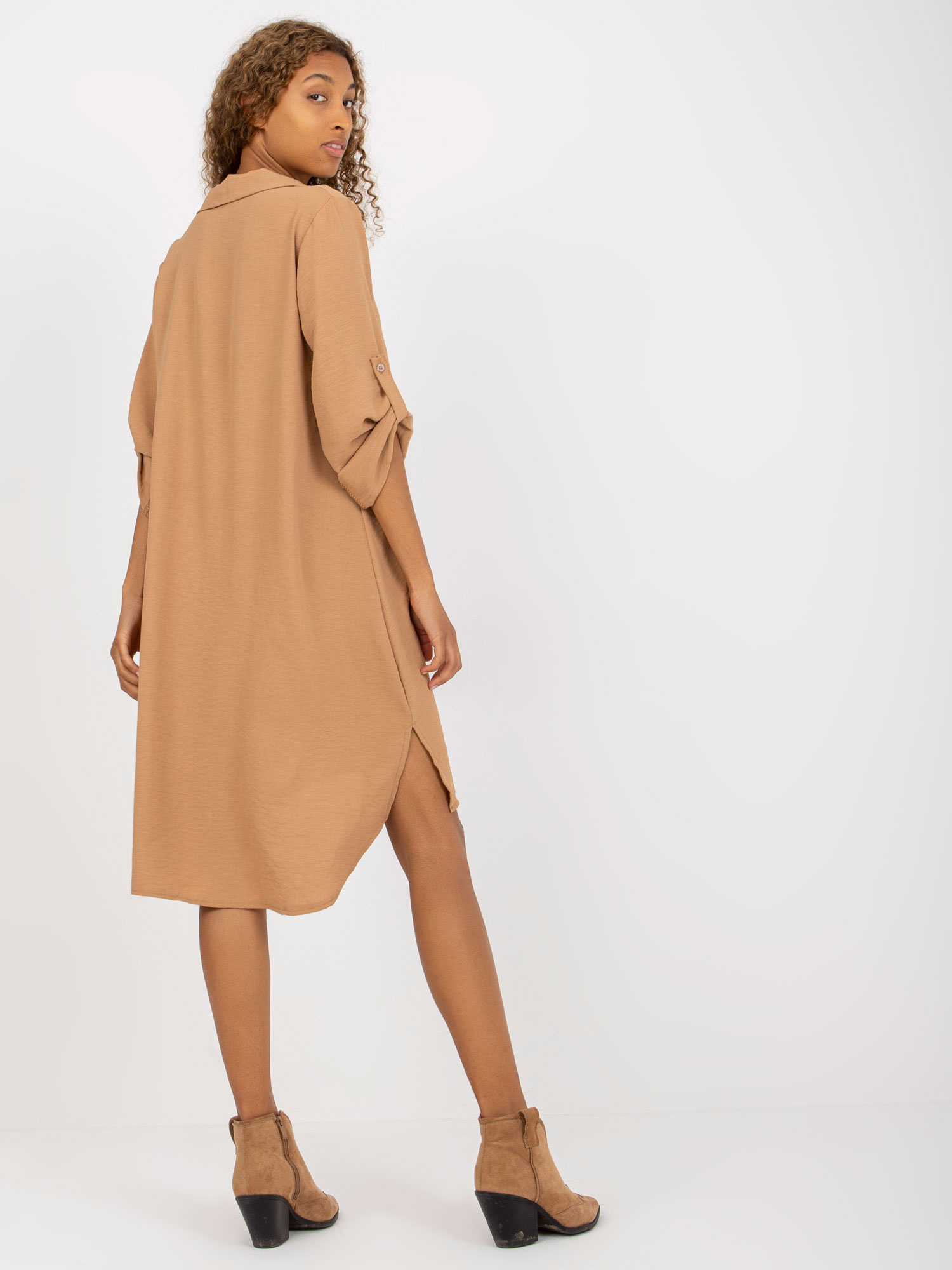 Sukienka , camelowy - ITALY MODA