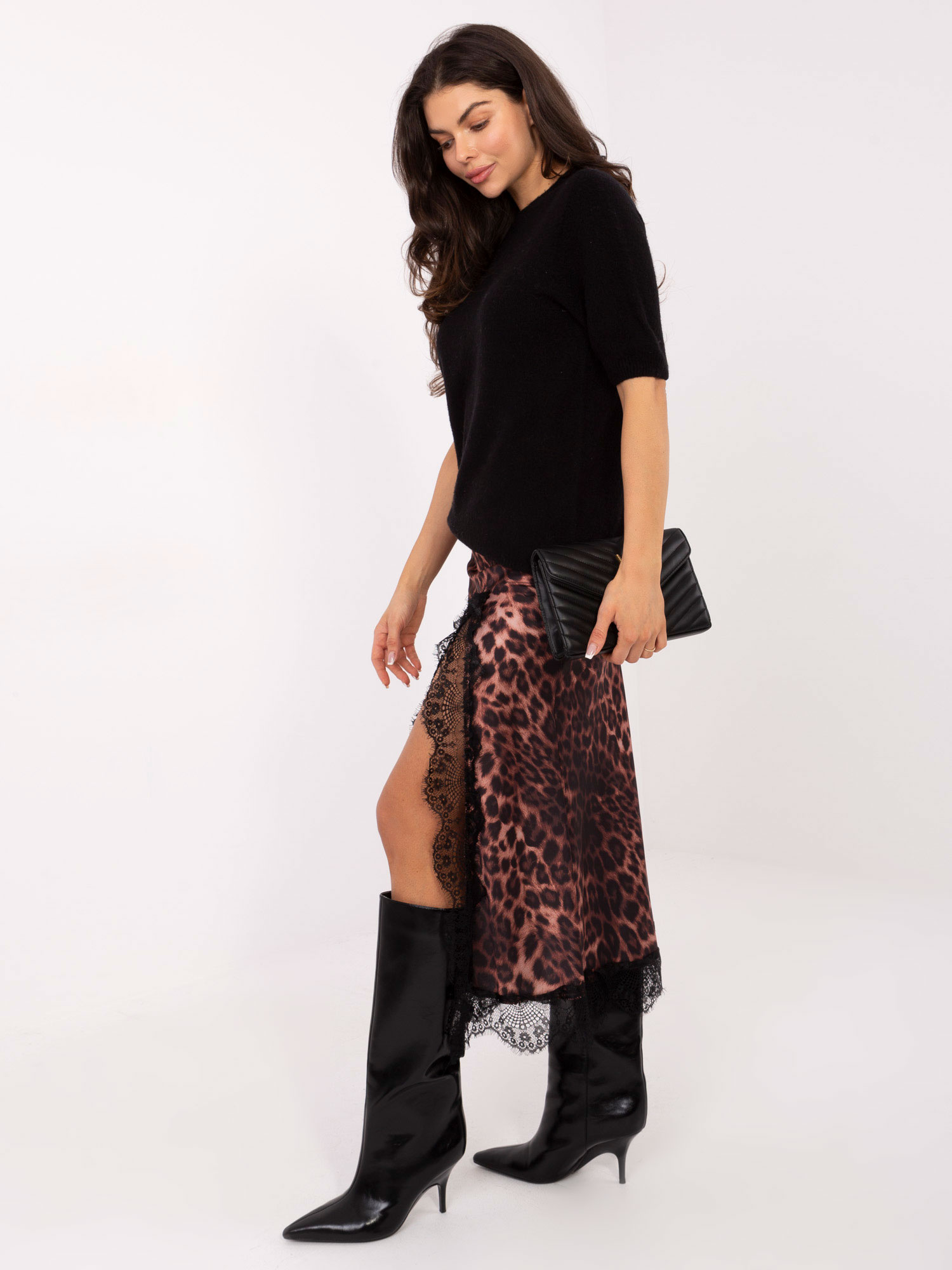 Spódnica , camelowy - ITALY MODA