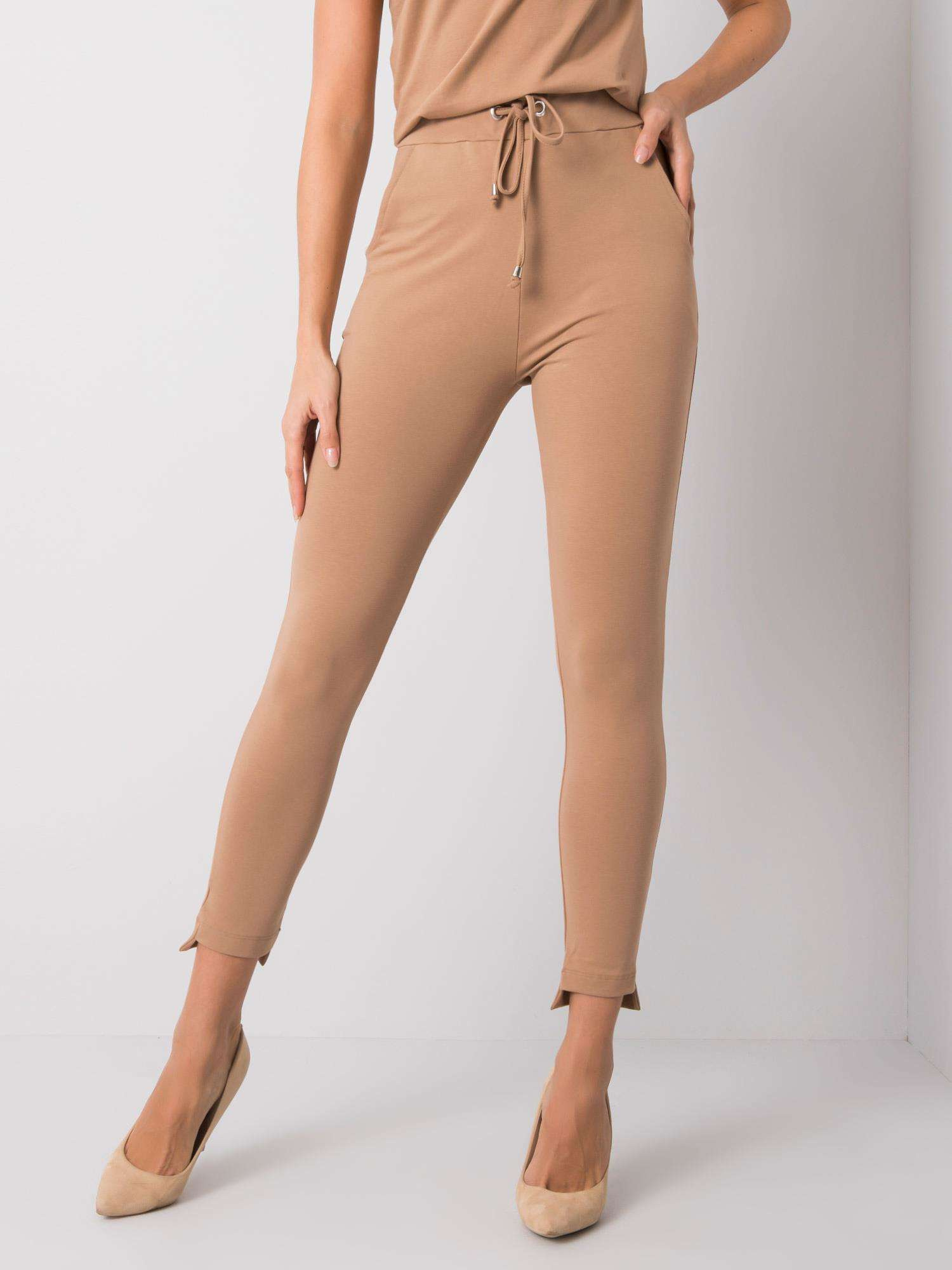 Spodnie dresowe , camelowy - BASIC FEEL GOOD