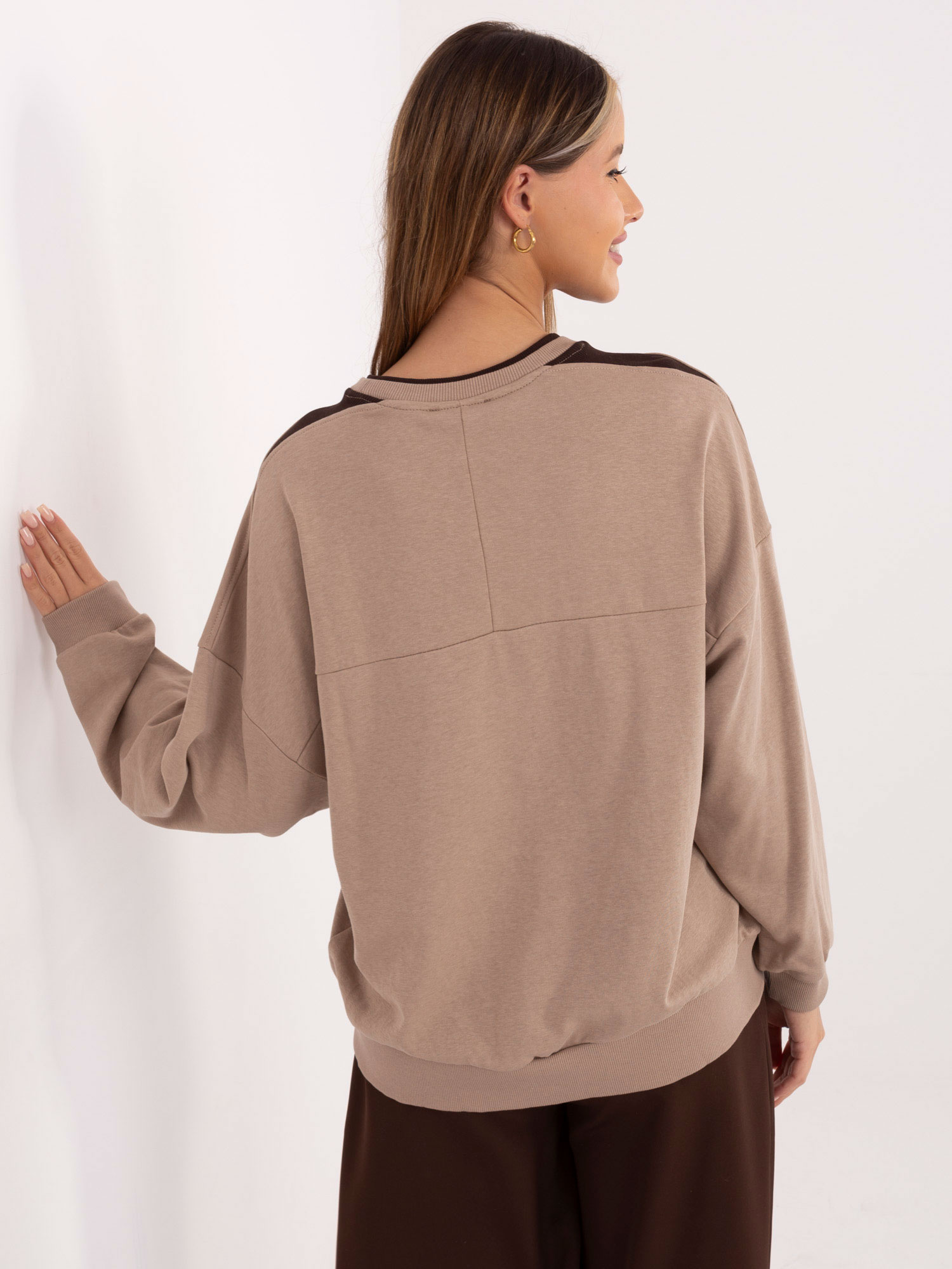 Bluza , ciemny bezowy - RELEVANCE