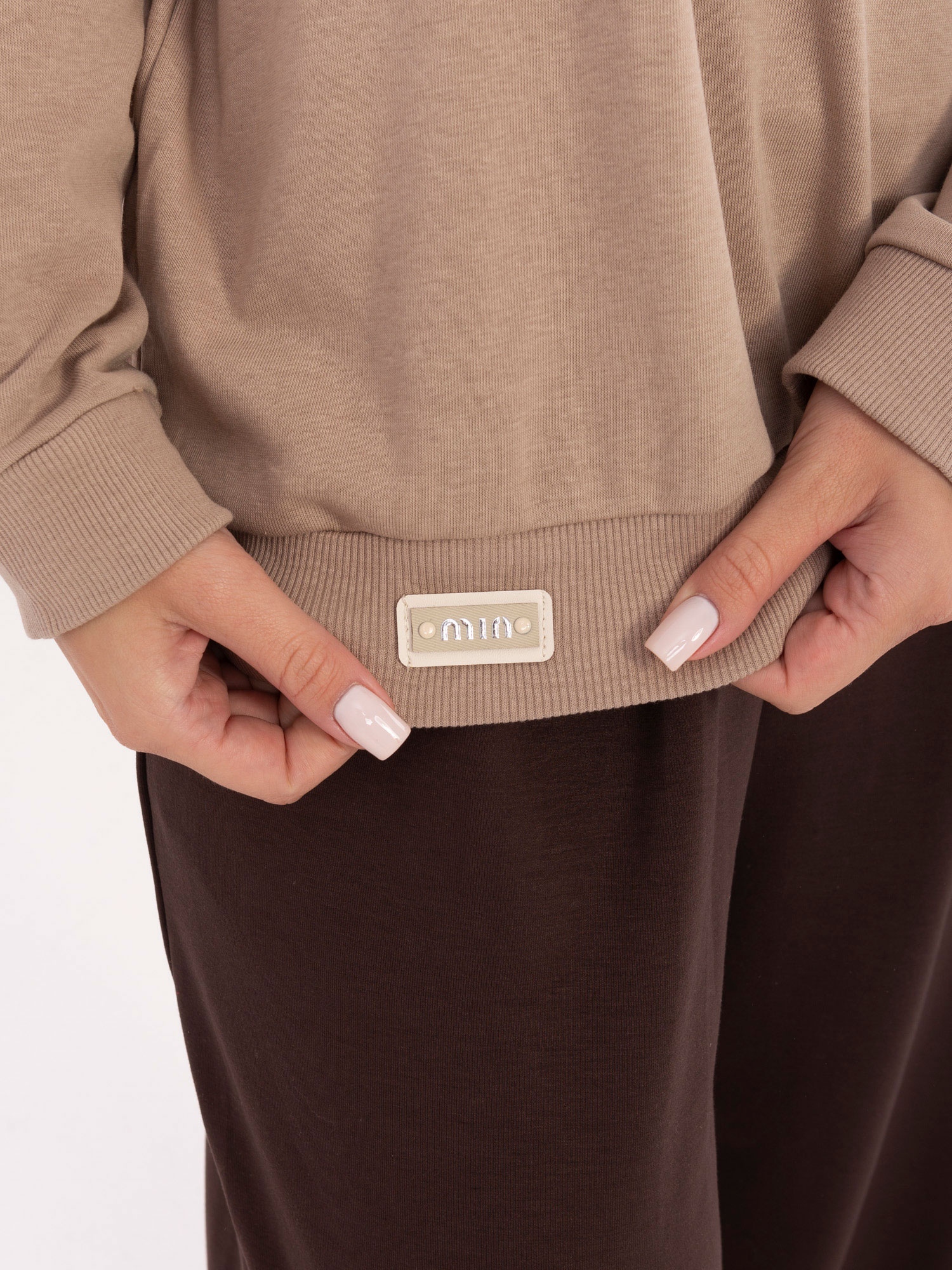 Bluza , ciemny bezowy - RELEVANCE