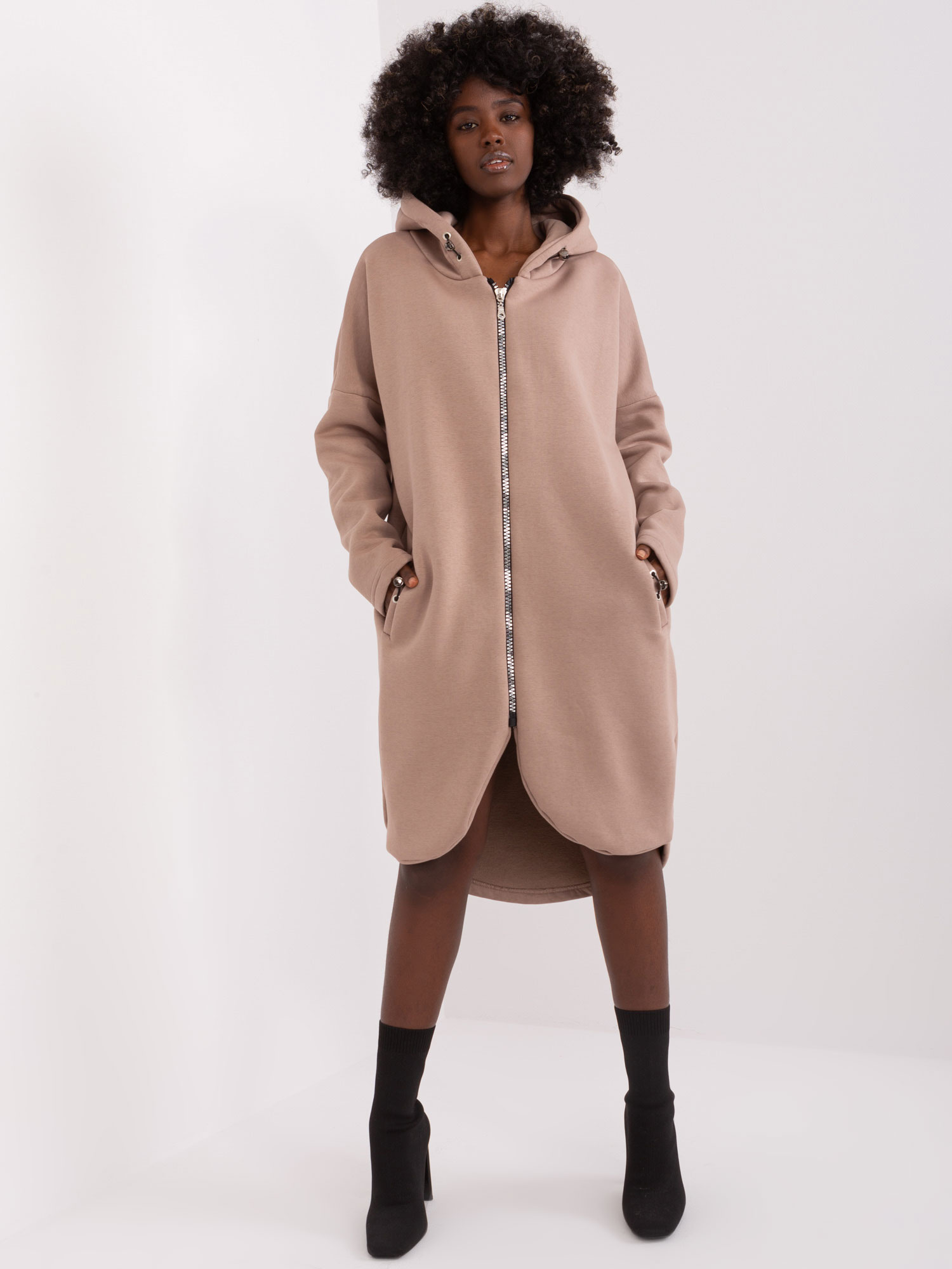 Bluza , ciemny bezowy - RELEVANCE