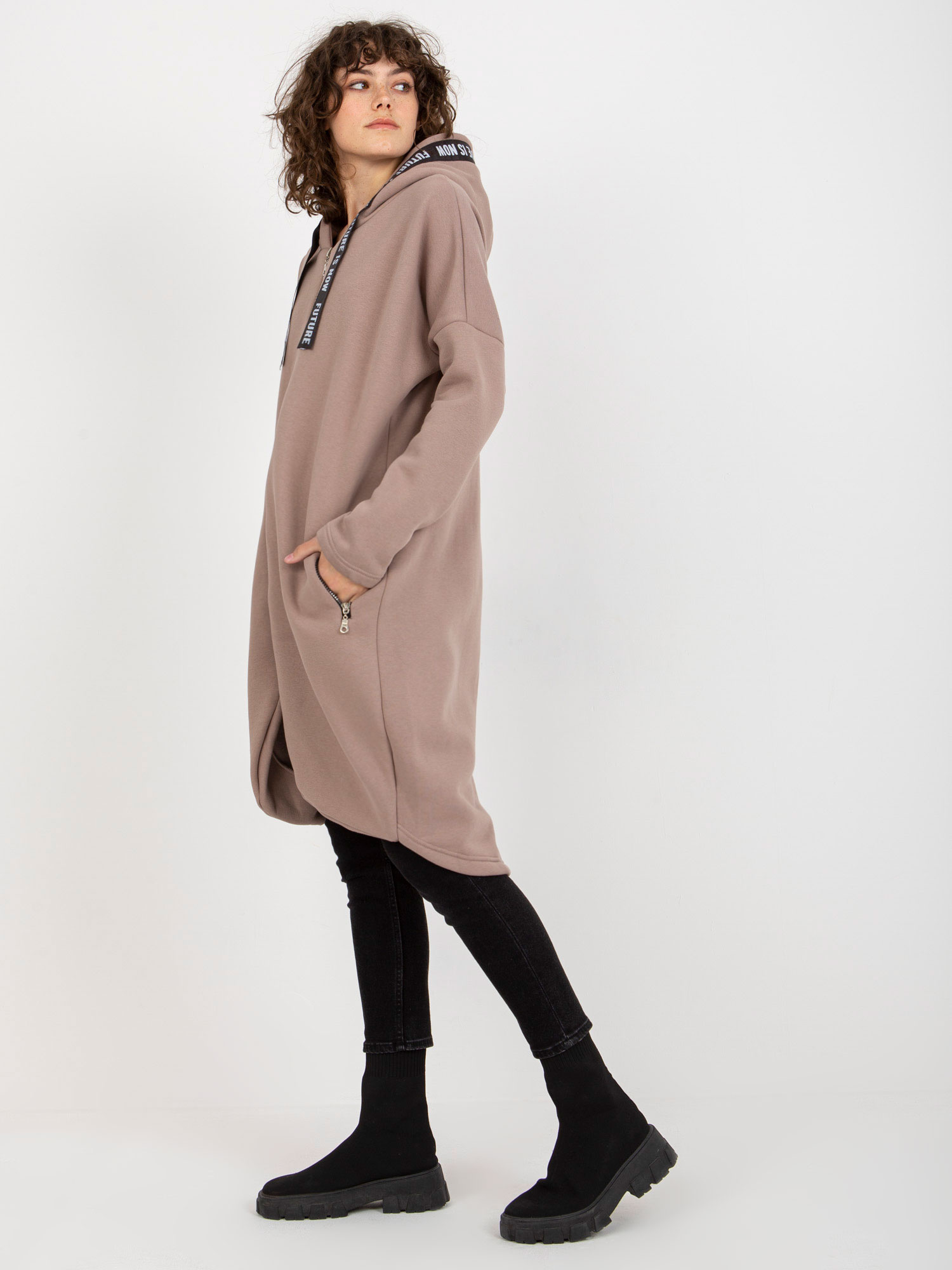 Bluza , ciemny bezowy - RELEVANCE