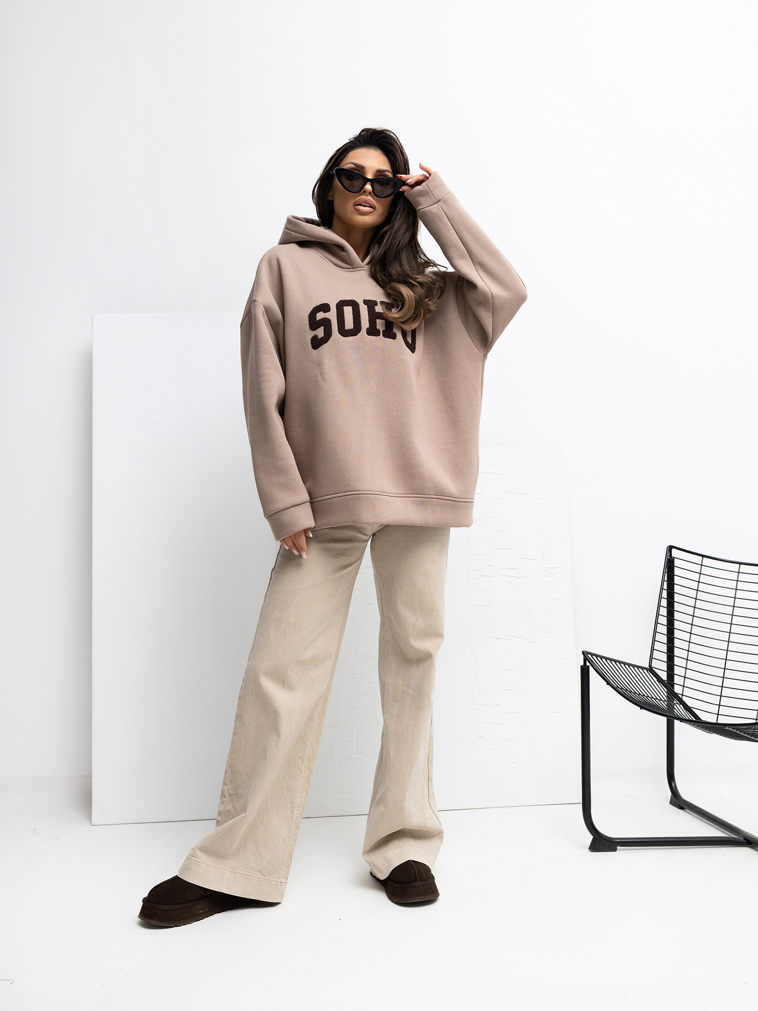 Bluza , ciemny bezowy - RUE PARIS