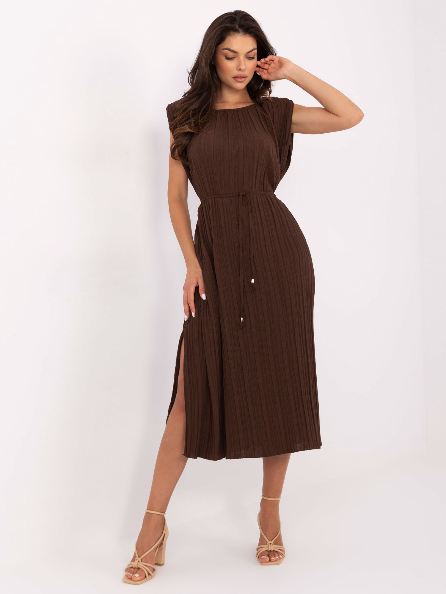 Sukienka , ciemny brązowy - ITALY MODA