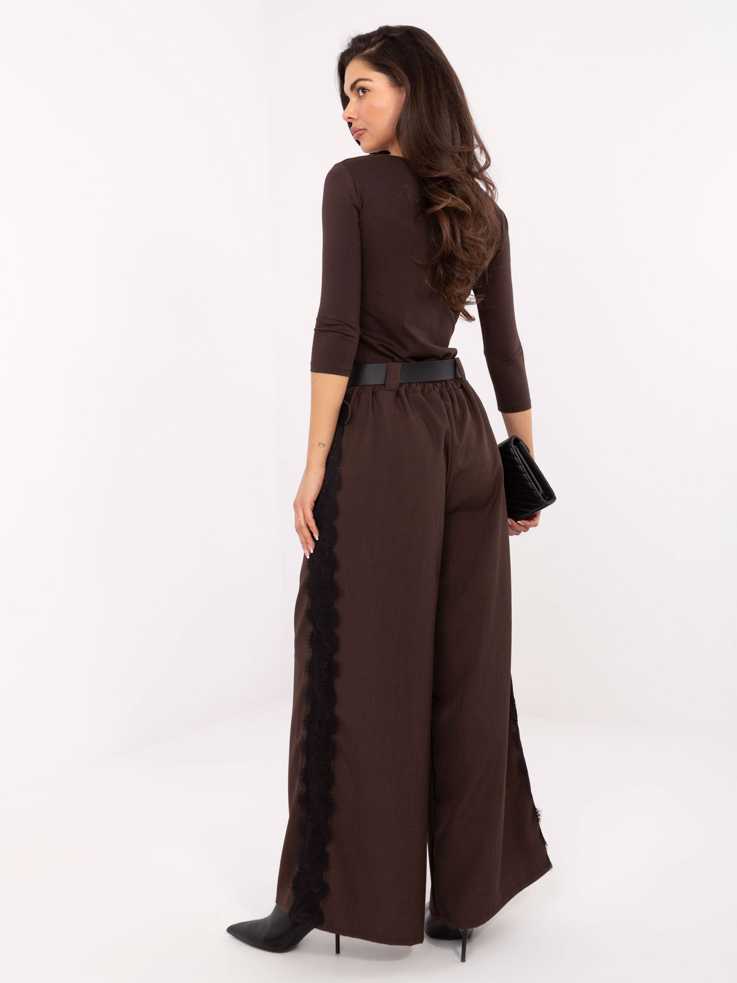 Spodnie , ciemny brązowy - ITALY MODA