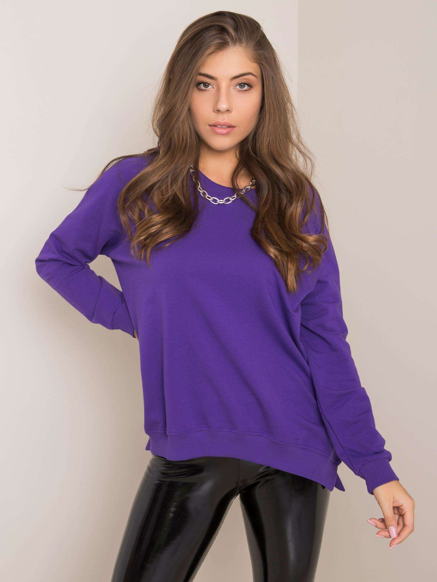Bluza , ciemny fioletowy - RUE PARIS
