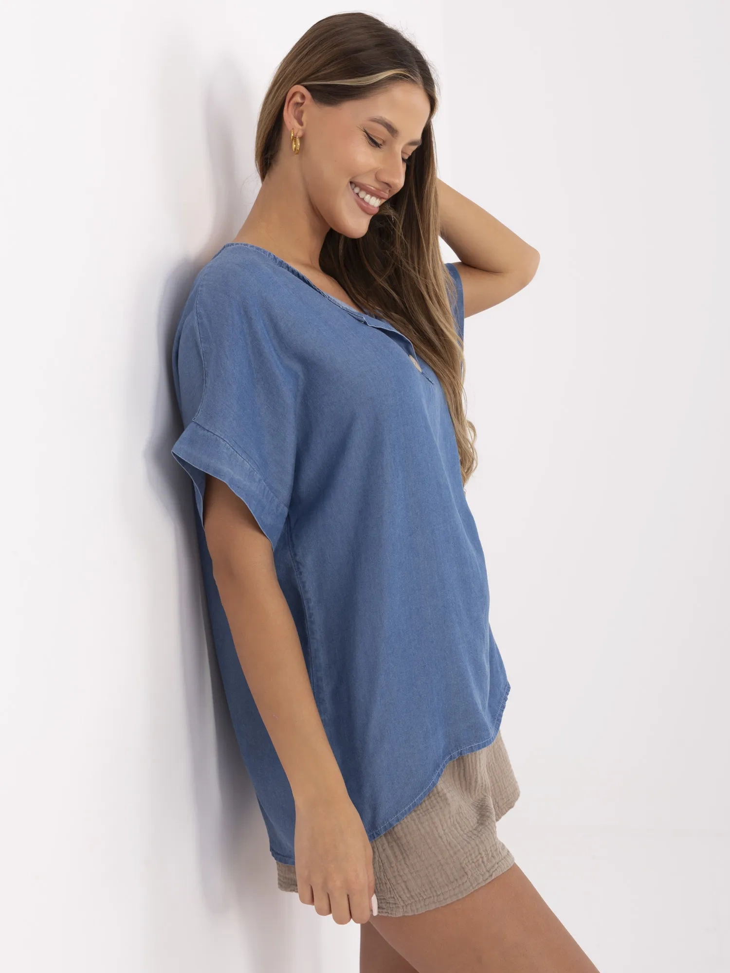 Bluzka , ciemny niebieski - ITALY MODA