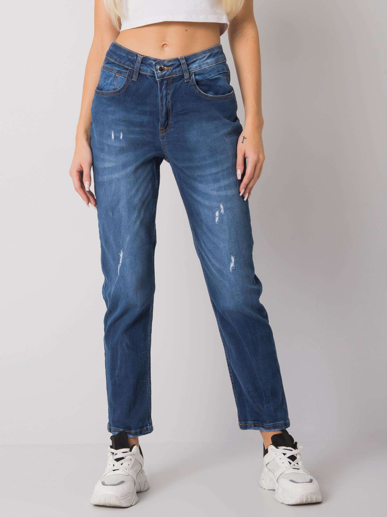 Spodnie jeans , ciemny niebieski - Factory Price