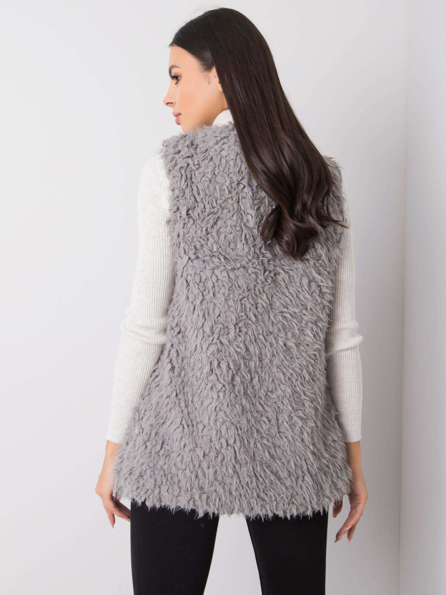 Kamizelka , ciemny szary - Wool Fashion Italia