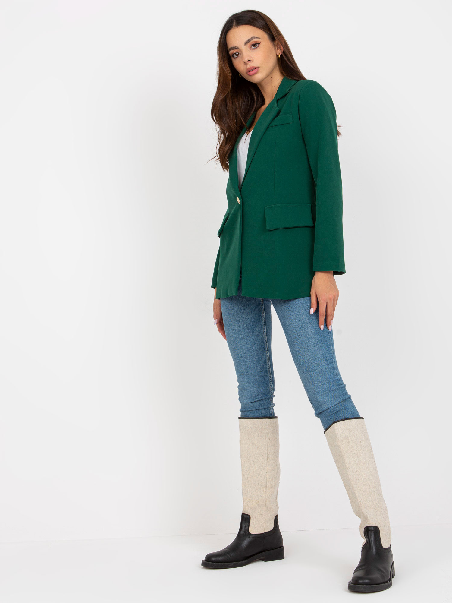 Marynarka , ciemny zielony - ITALY MODA