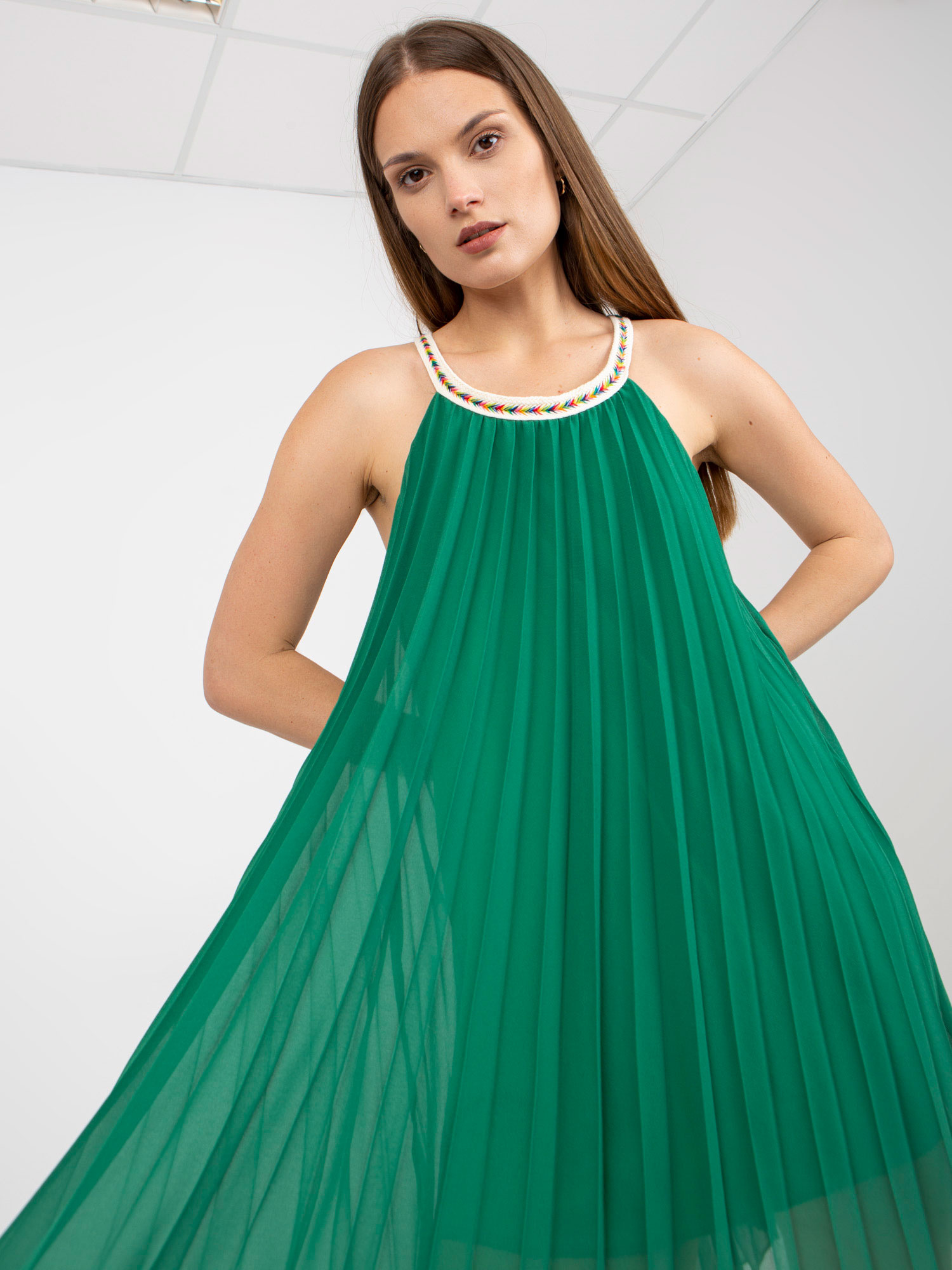Sukienka , ciemny zielony - ITALY MODA