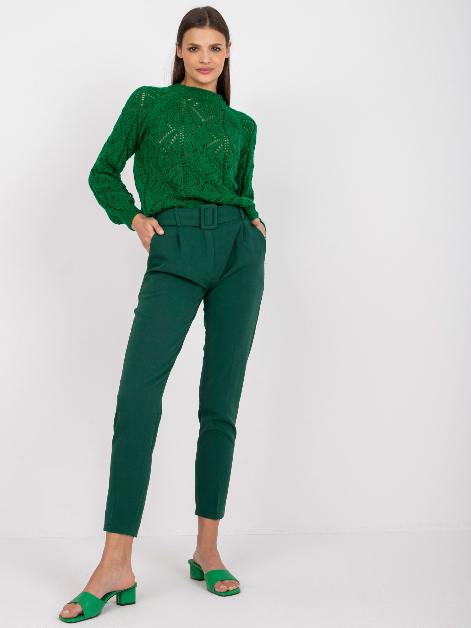 Spodnie , ciemny zielony - ITALY MODA