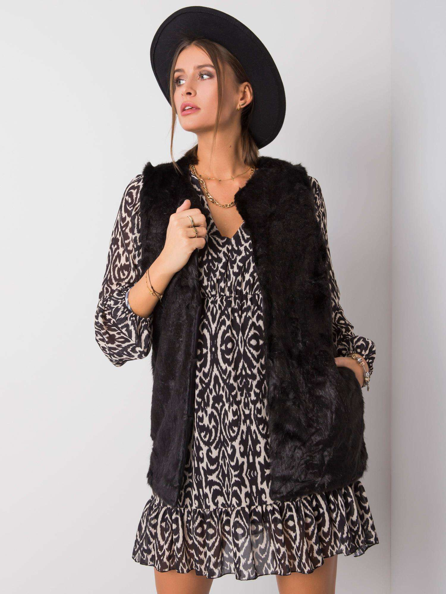 Kamizelka , czarny - Wool Fashion Italia
