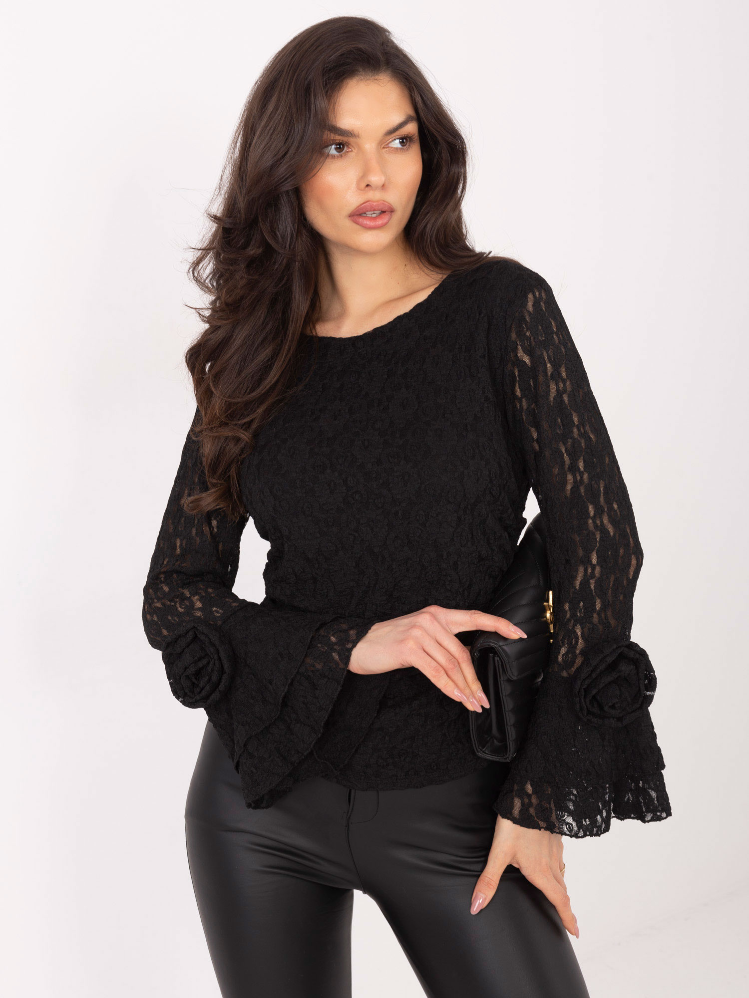 Bluzka , czarny - ITALY MODA - obrazek 5