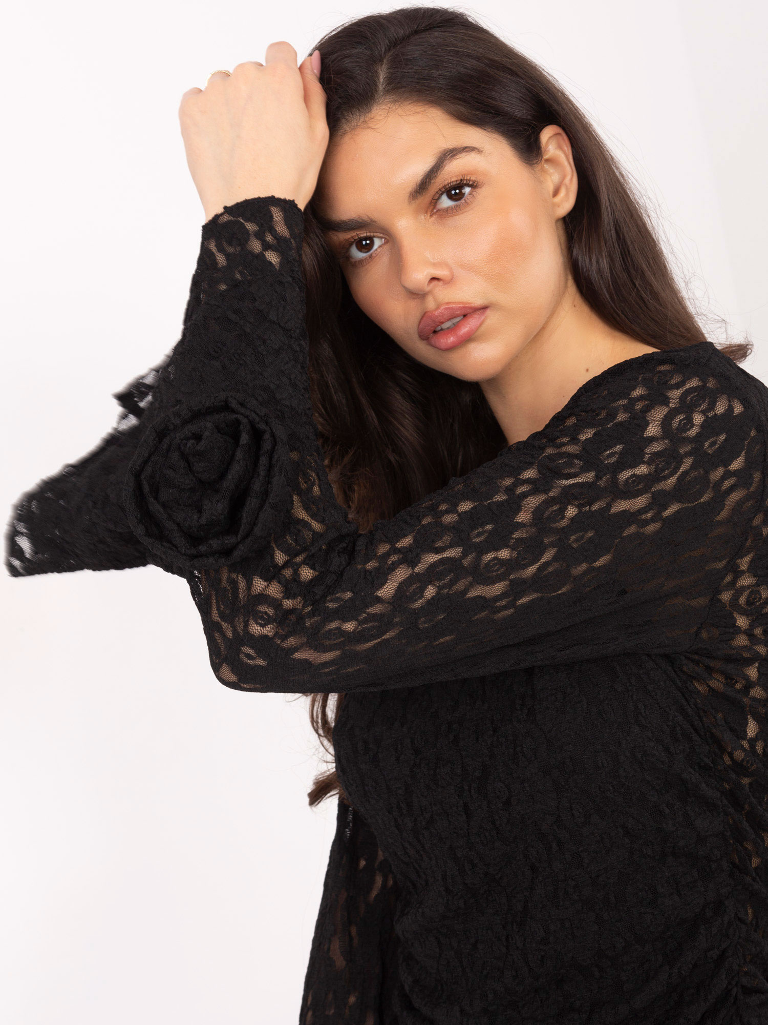 Bluzka , czarny - ITALY MODA - obrazek 3