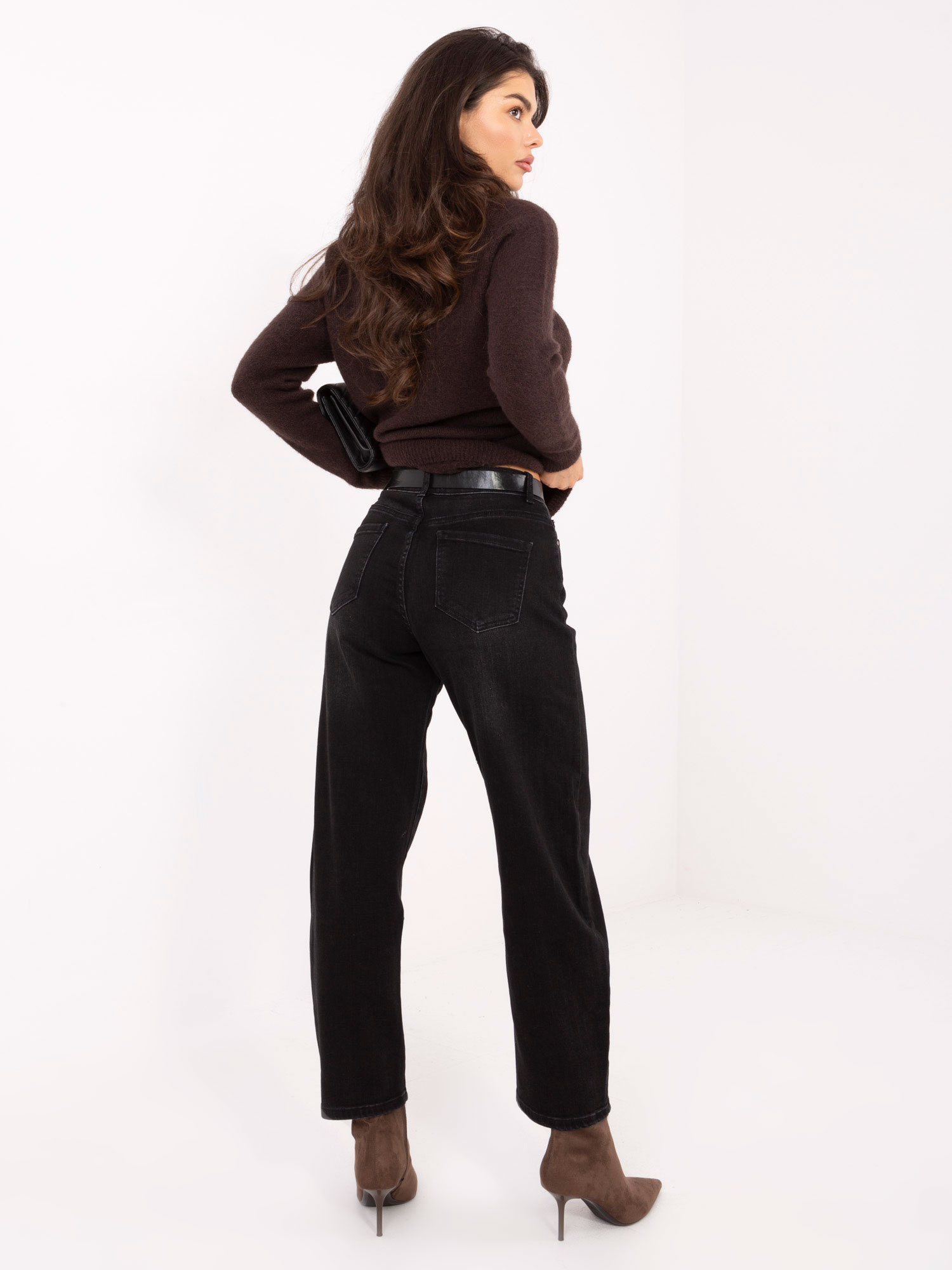 Spodnie jeans , czarny - Redseventy