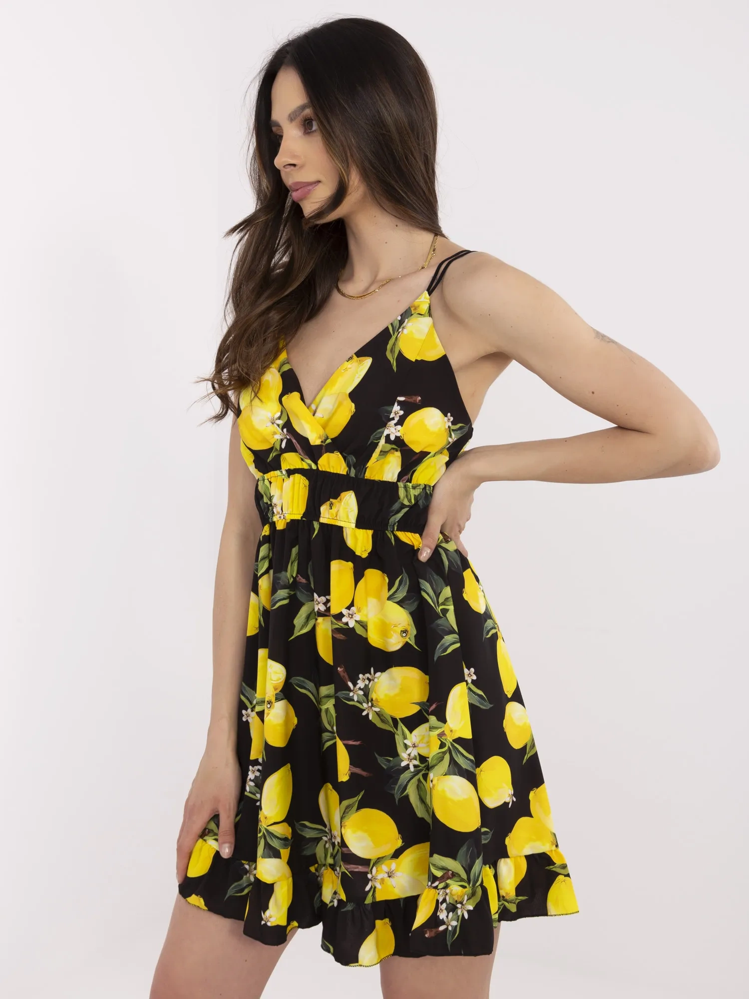 Sukienka , czarno-żółty - ITALY MODA