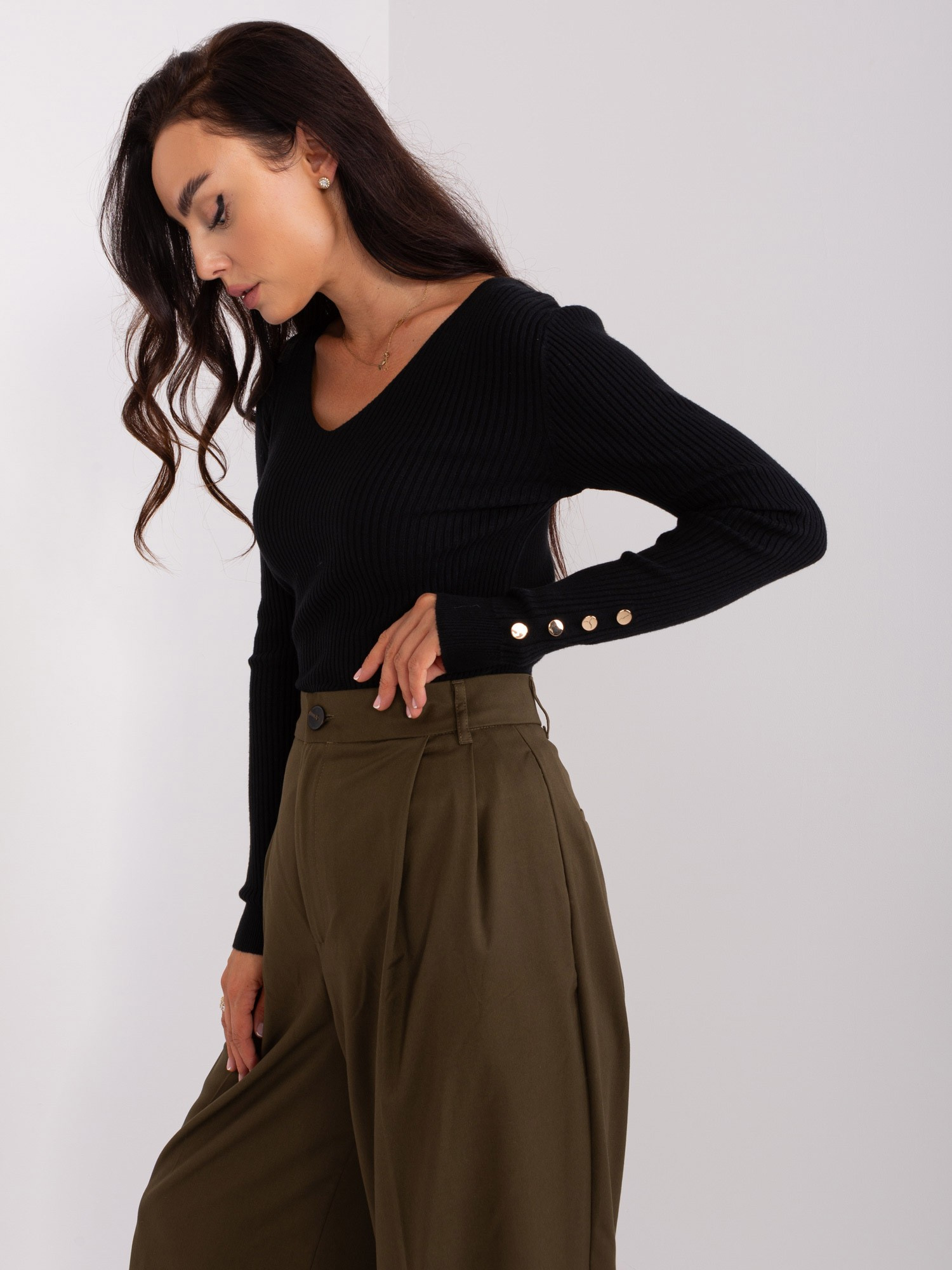 Sweter , czarny - P-M