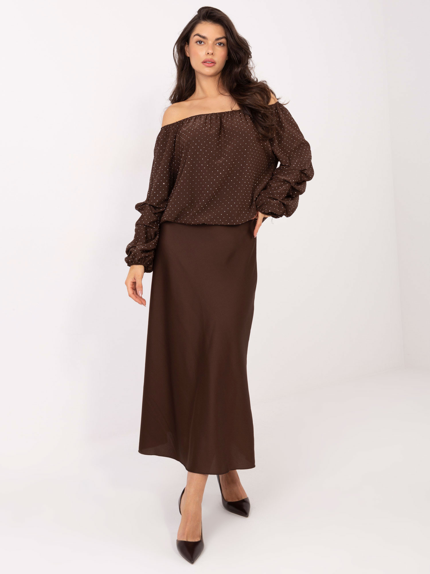 Bluzka , brązowy - ITALY MODA