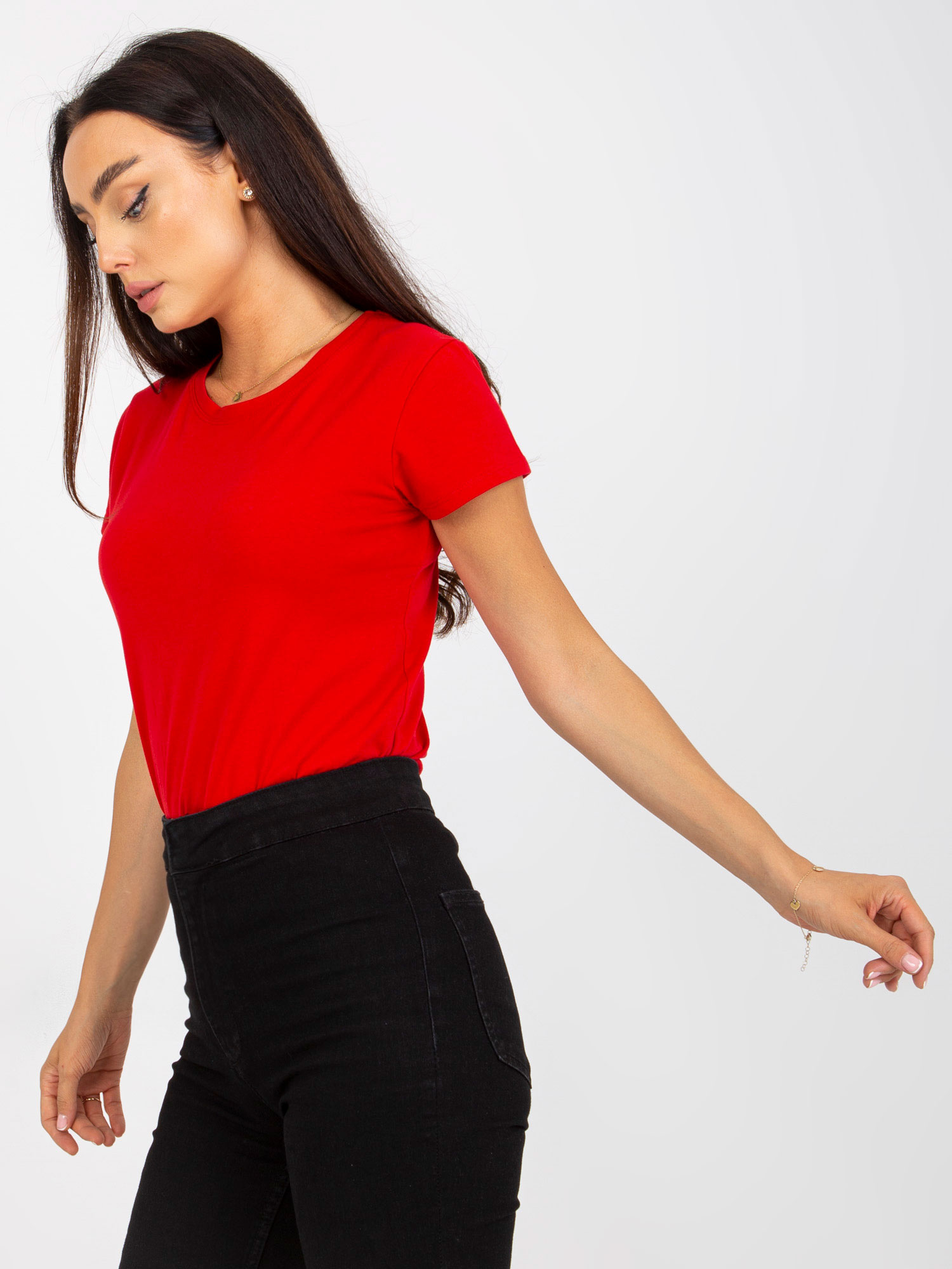 T-shirt , czerwony - BASIC FEEL GOOD