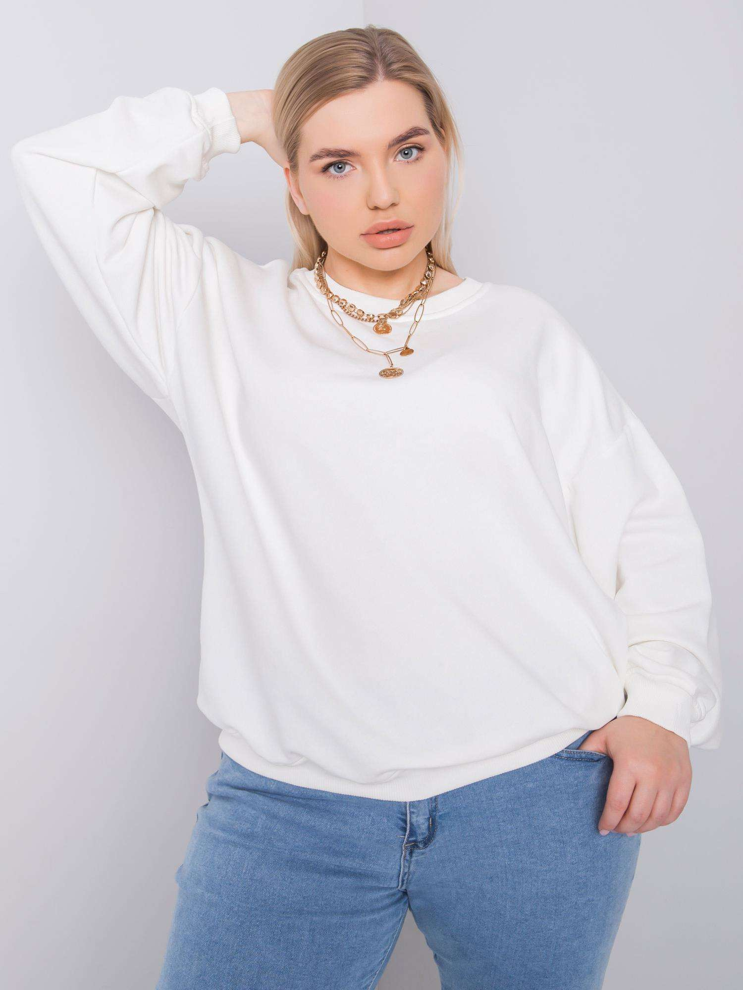 Bluza , ecru - BASIC FEEL GOOD