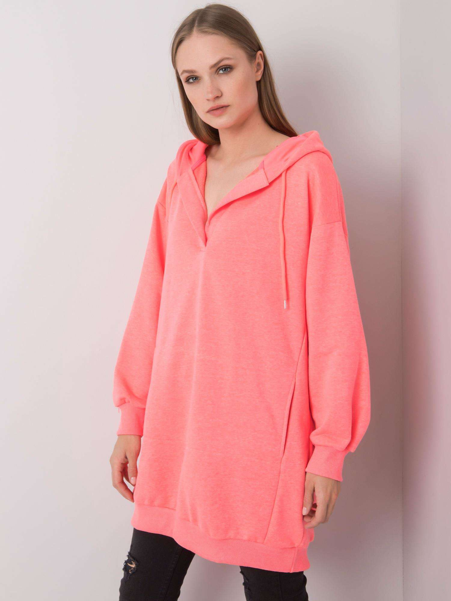 Bluza , fluo różowy - ex moda