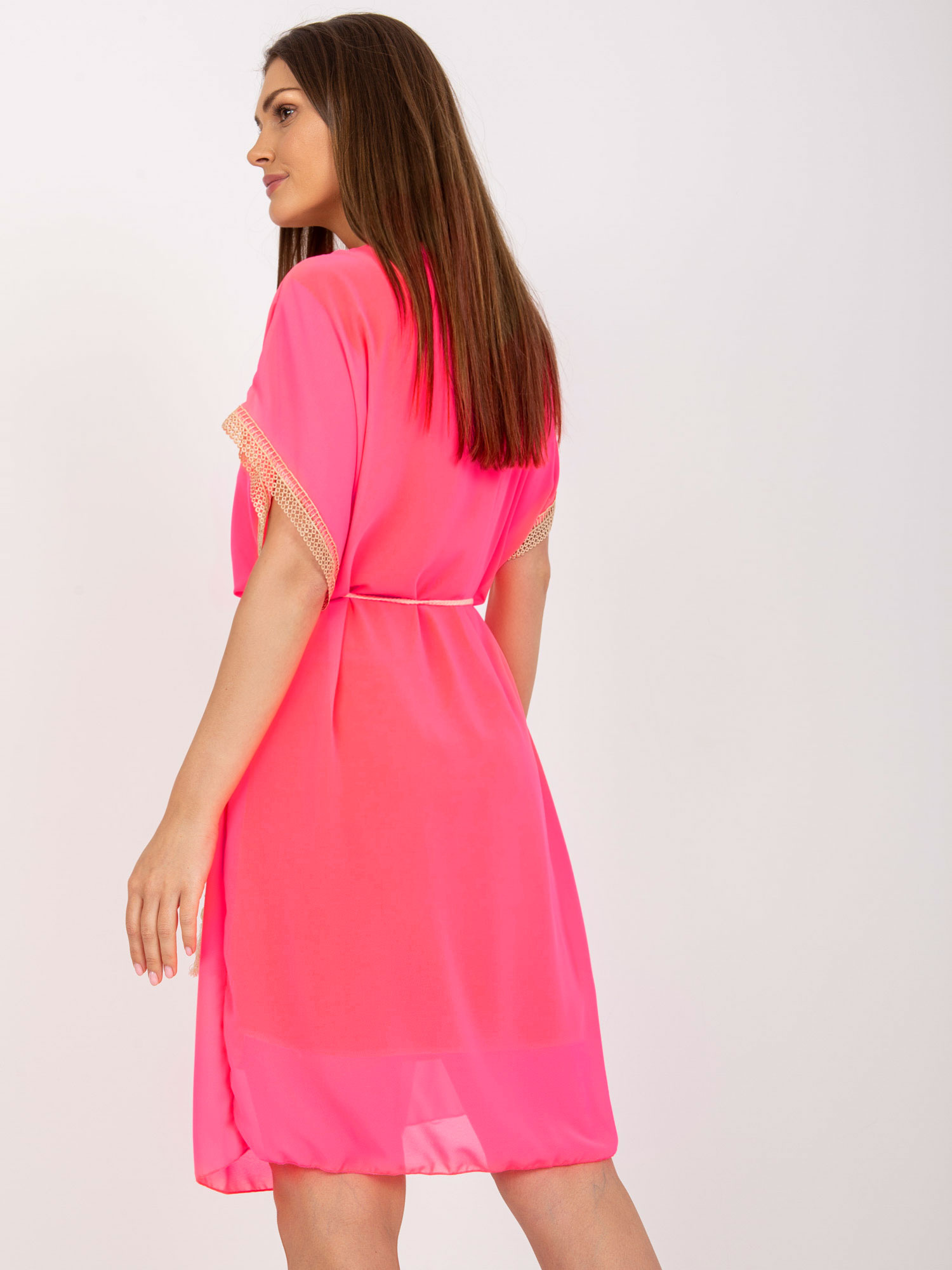 Sukienka , fluo różowy - ITALY MODA
