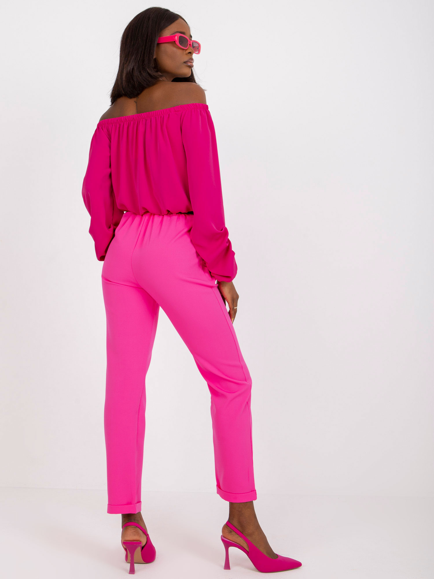 Spodnie , fluo różowy - ITALY MODA