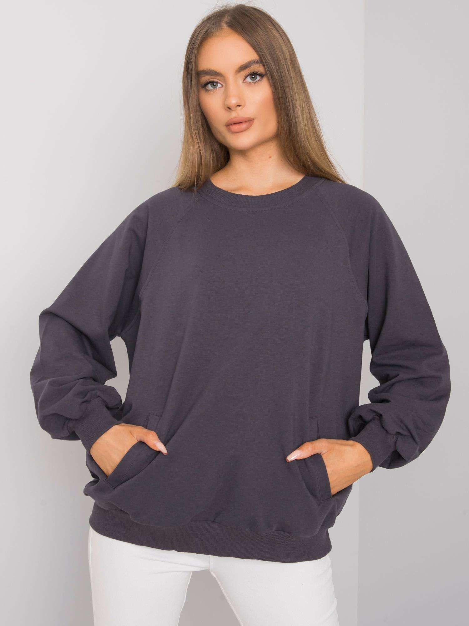 Bluza , grafitowy - RUE PARIS