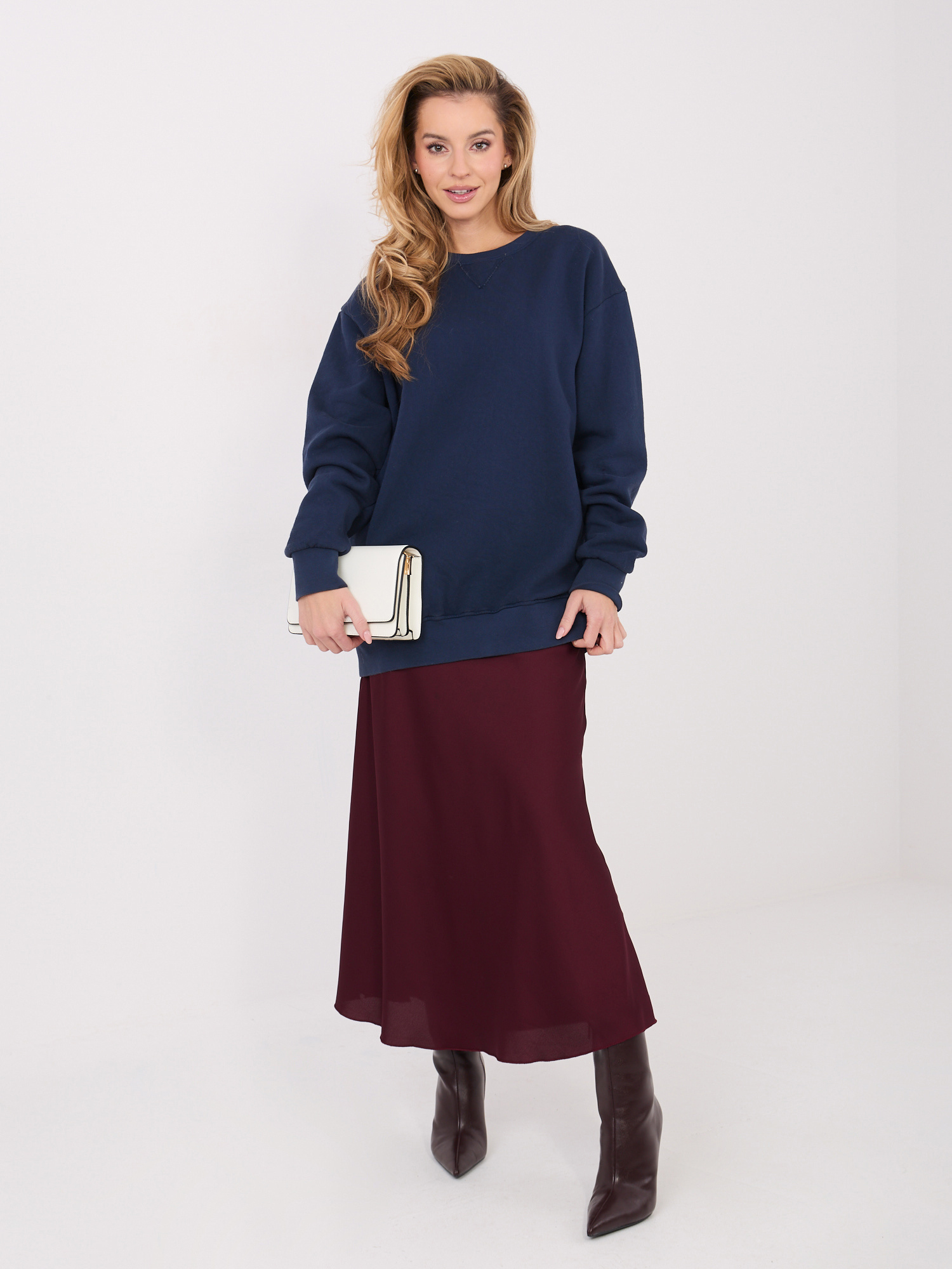 Bluza , granatowy - Factory Price - obrazek 2
