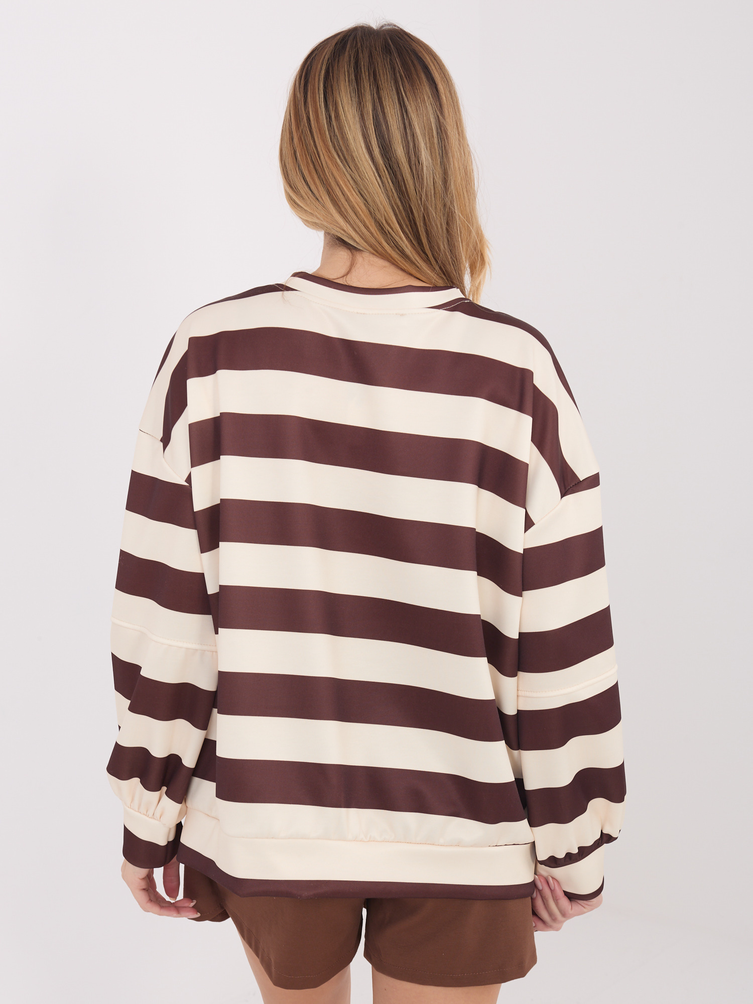 Bluza , jasny beżowy - ITALY MODA - obrazek 5