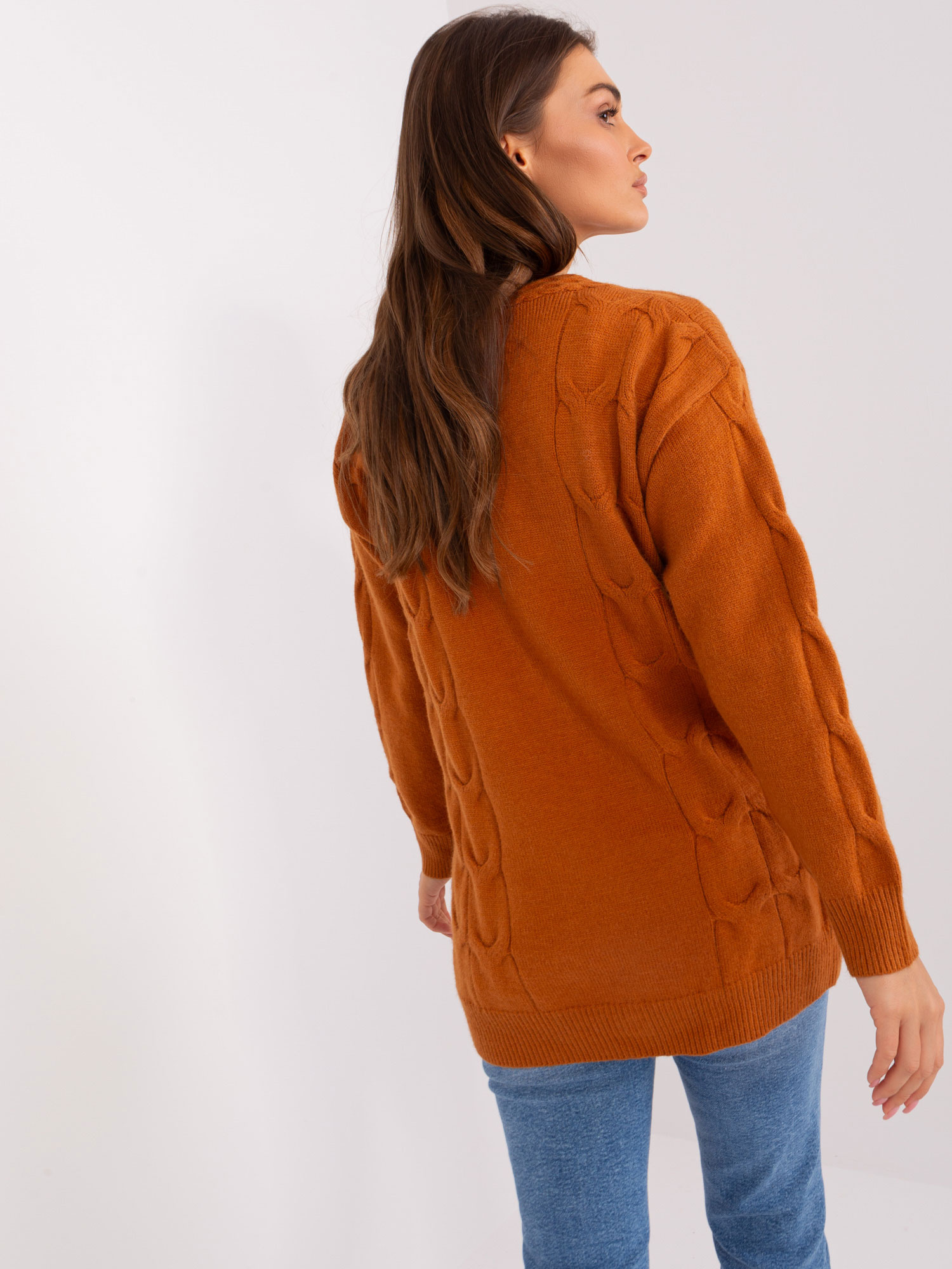 Sweter , jasny brązowy - Wool Fashion Italia